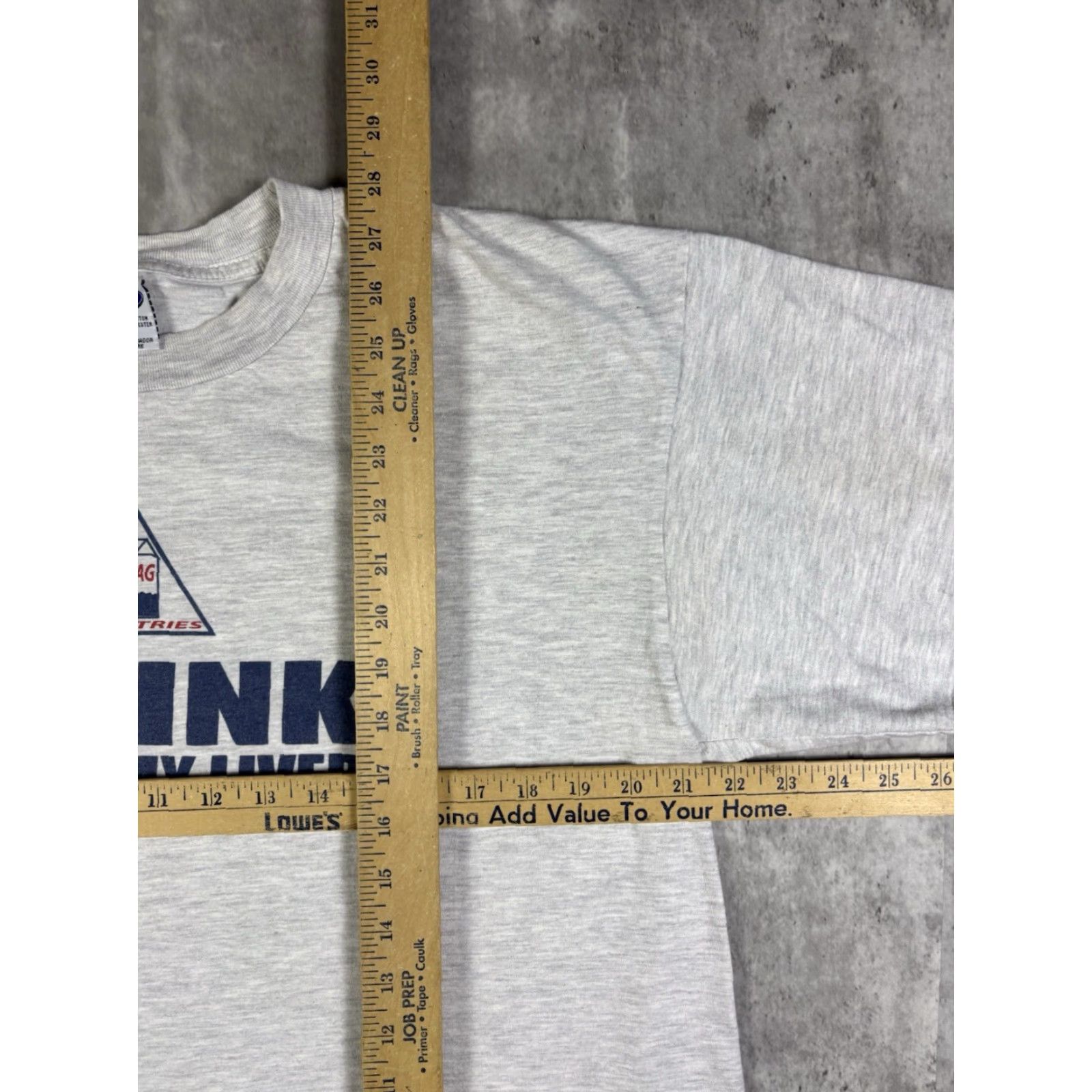 Industrie VINTAGE 90s Teabag Industries I Think I Broke My Liver Funny T Shirt XL Gray Cotton Crew Neck Short Sleeve Men’s Cygnus Graphic Print Size US XL / EU 56 / 4 - 7 Thumbnail