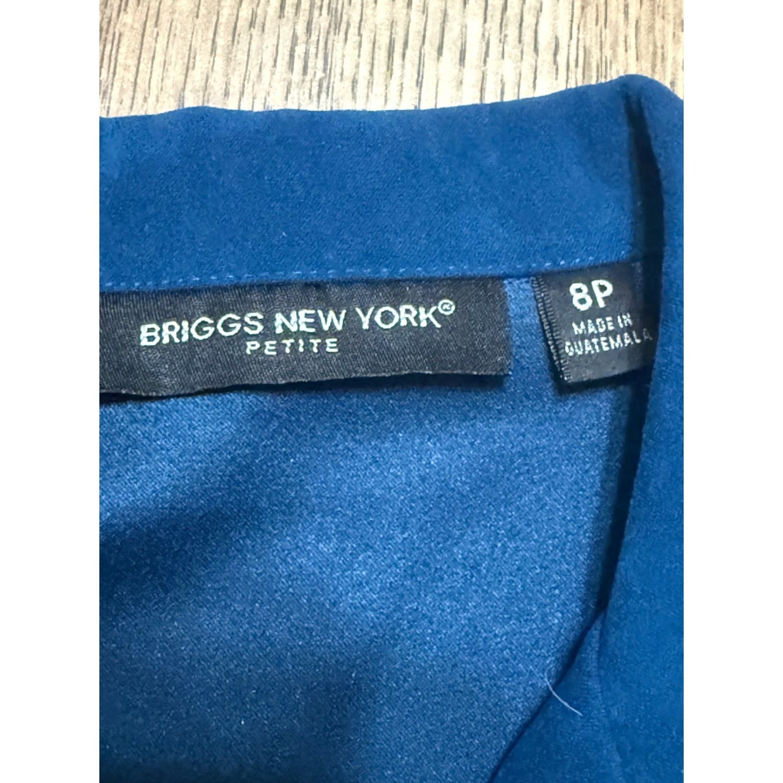 Vintage VINTAGE Briggs New York Jacket Womens 8 Petite Blue Blazer Padded Shoulders Button Up Size M / US 6-8 / IT 42-44 - 5 Thumbnail