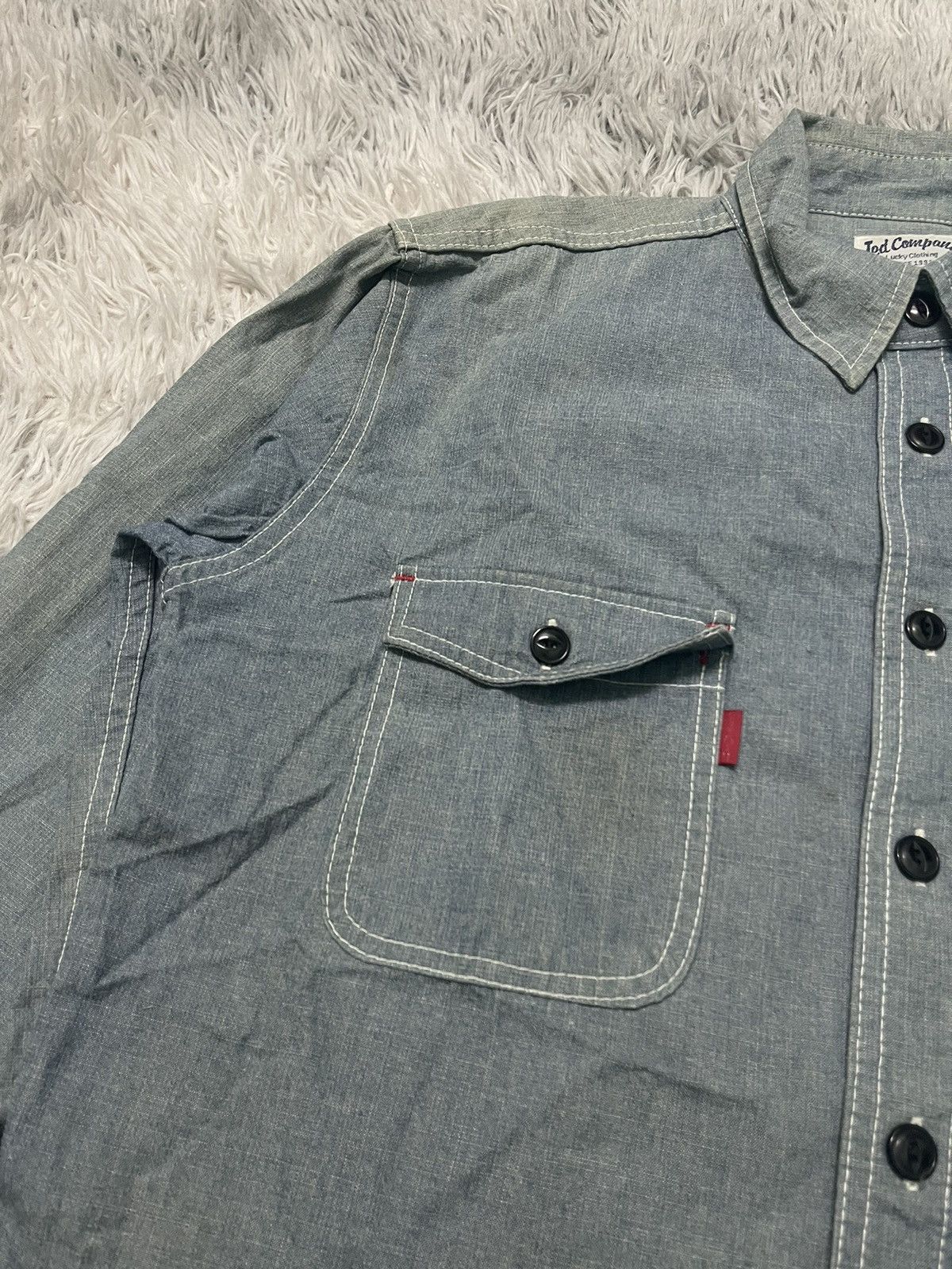 Tedman 90s TED COMPANY DENIM WORKWEAR SHIRT Size US L / EU 52-54 / 3 - 8 Thumbnail