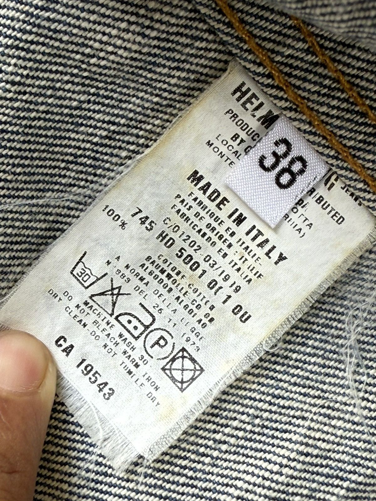 Helmut Lang Vintage 1998 HELMUT LANG Indigo Denim Jacket Size US S / EU 44-46 / 1 - 9 Thumbnail