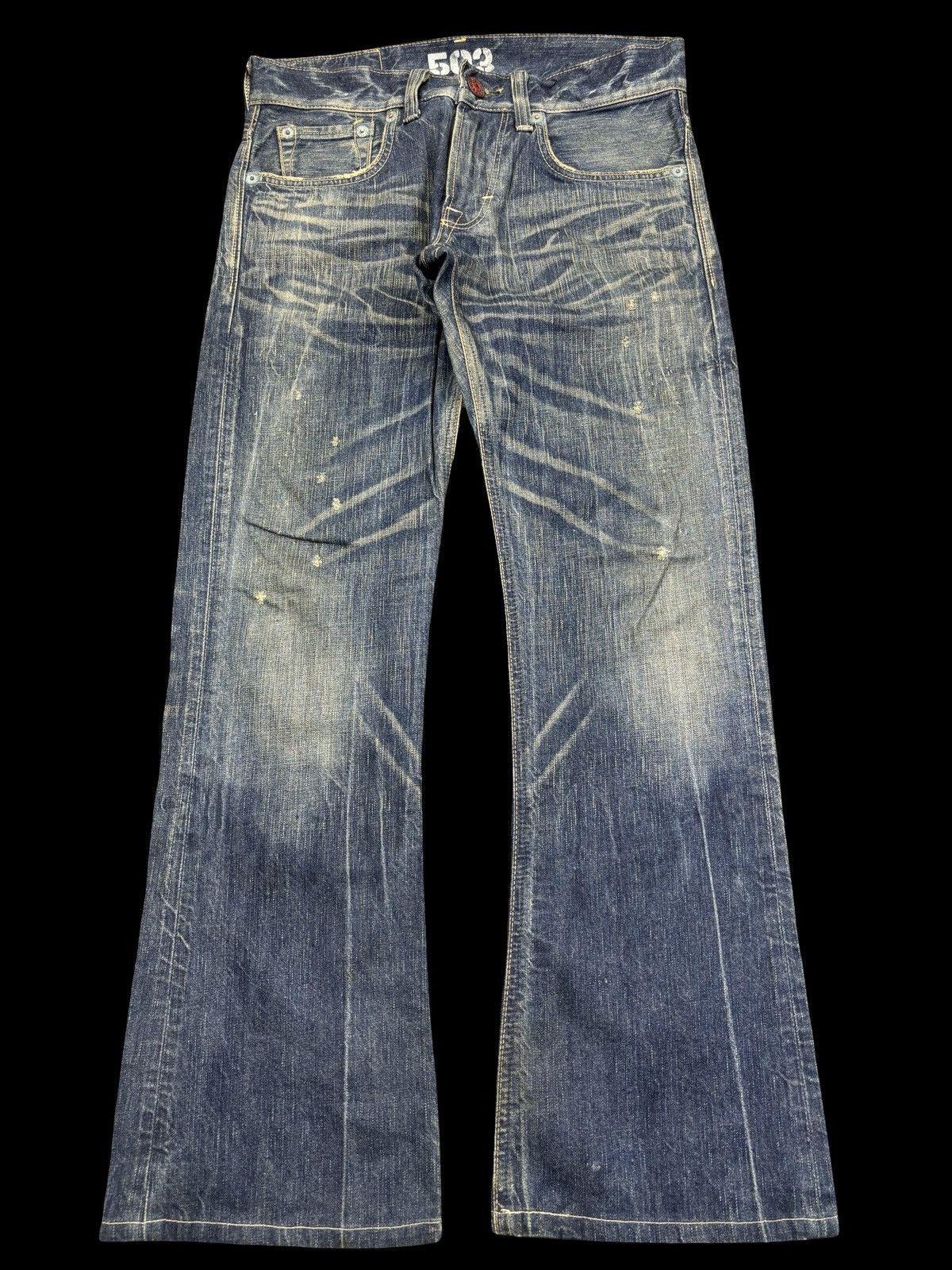 Edwin 💥Flare💥Vintage Edwin 503 Sick Fades Flare Denim F926 Size US 32 / EU 48 - 2 Thumbnail