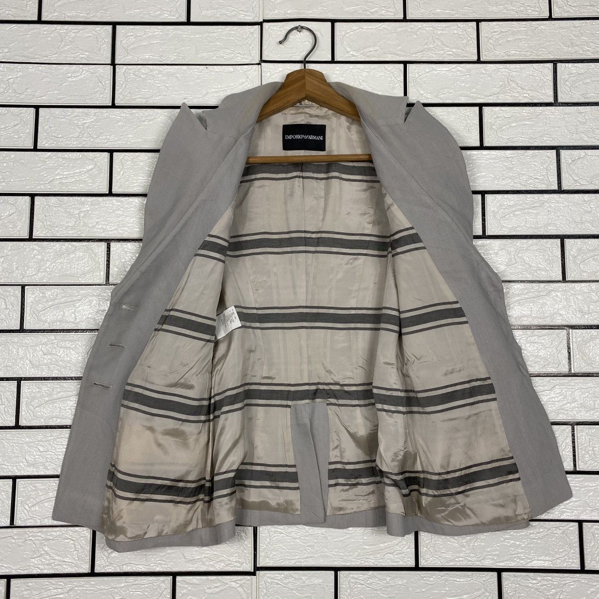 Emporio Armani 📌Vintage Chore Coats Jacket Emporio Armani Blanket Striped Size US M / EU 48-50 / 2 - 14 Thumbnail