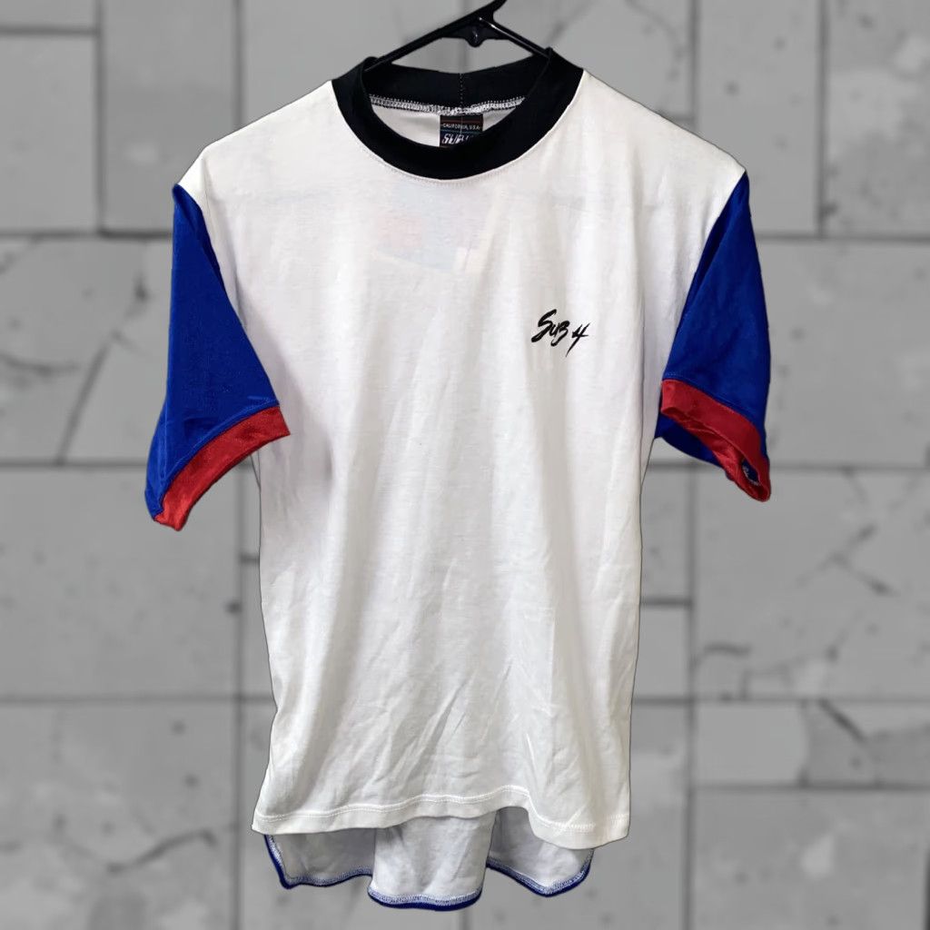 Vintage VINTAGE Sub 4 T-Shirt Mens White/Blue Basic Short Sleeve Size M NWT Back Pocket Size US M / EU 48-50 / 2 - 1 Thumbnail