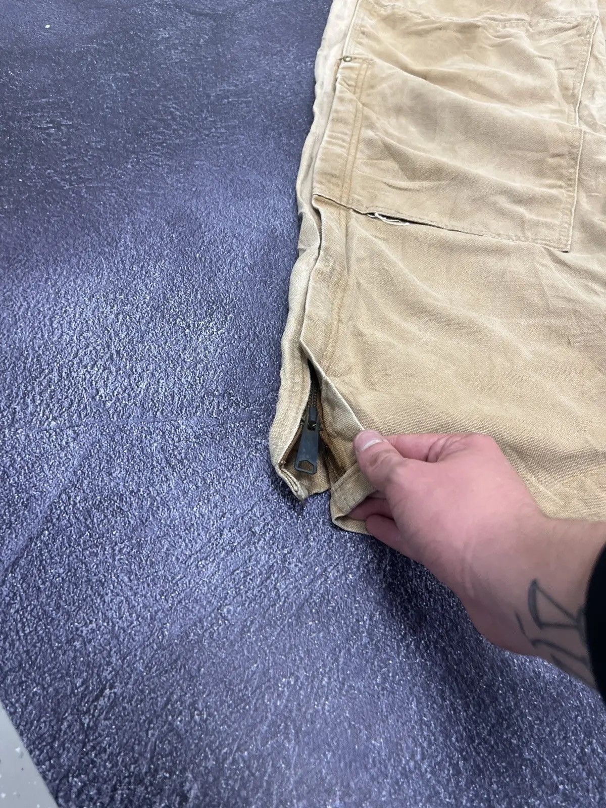 Carhartt × Vintage Vintage Carhartt Double Knee 90s American Hype Work Overall Size US 40 / EU 56 - 4 Thumbnail
