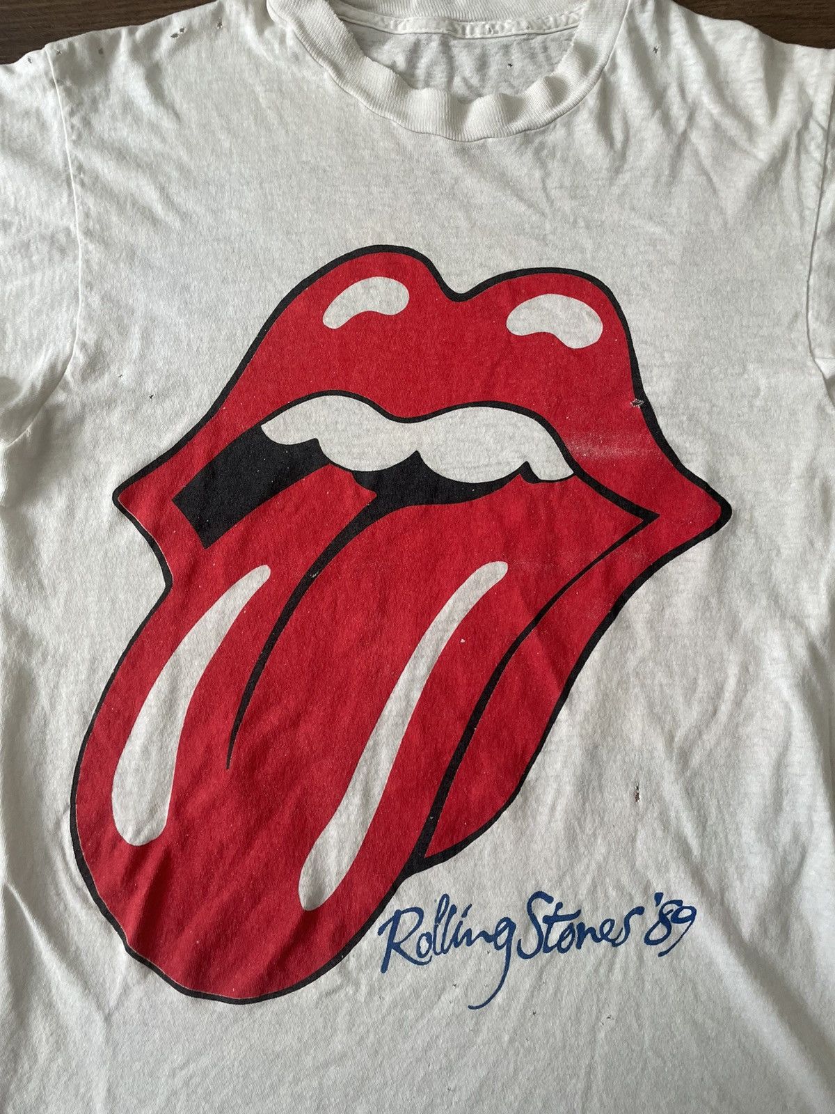Band Tees × The Rolling Stones × Vintage Vintage 1989 Rolling Stones The North American Tour single stitch shirt Size US L / EU 52-54 / 3 - 4 Thumbnail