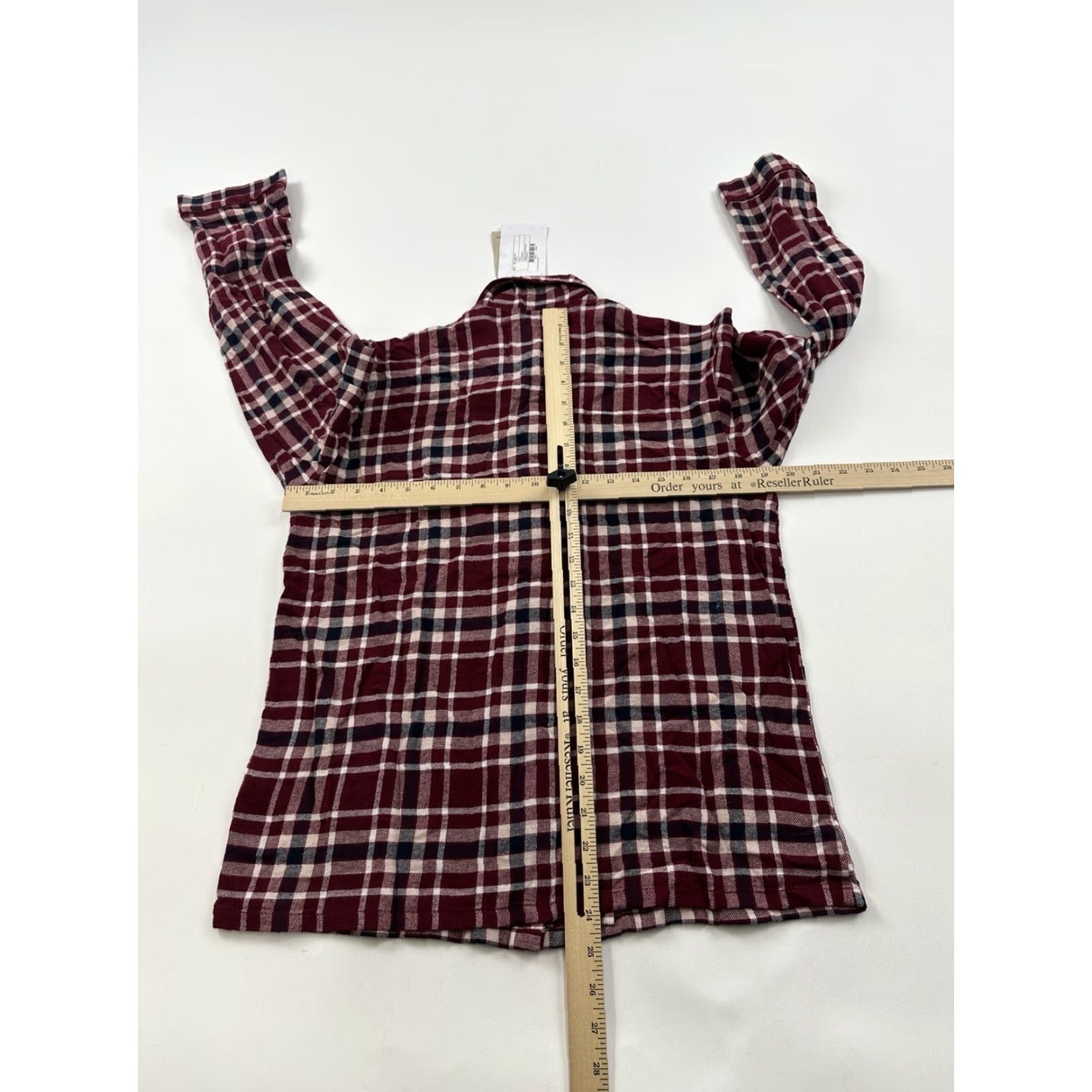 Vintage **Monki Red Plaid Flannel Pajama Top Womens XS** User: **Monki Red Plaid Flannel Pajama Shirt Womens XS** Size XS / US 0-2 / IT 36-38 - 3 Thumbnail