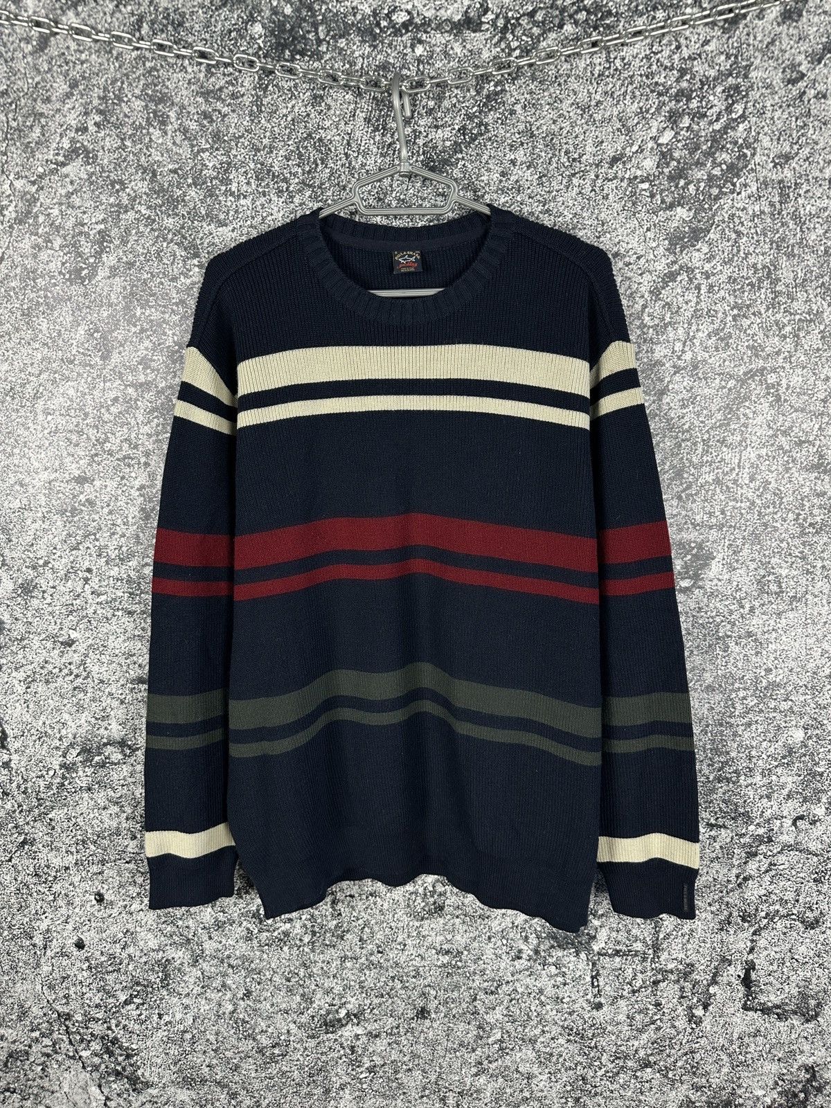Paul & Shark Paul Shark Wool Crewneck Sweater Pullover Made in Italy 2XL Size US XXL / EU 58 / 5 - 1 Thumbnail