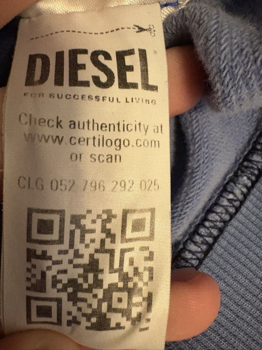 Diesel Diesel college hoodie blue Size US M / EU 48-50 / 2 - 5 Thumbnail