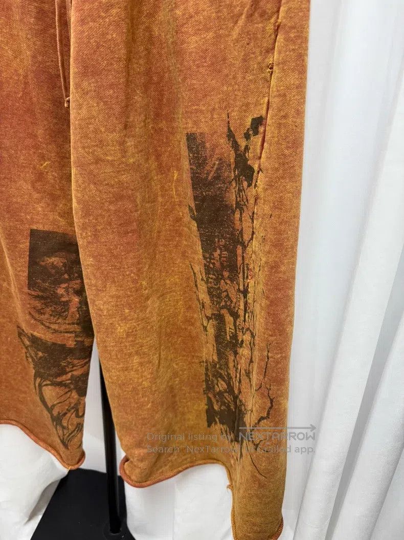 Julius Julius Heavy Washed Destroyed Flare Sweatpants Size US 27 - 5 Thumbnail