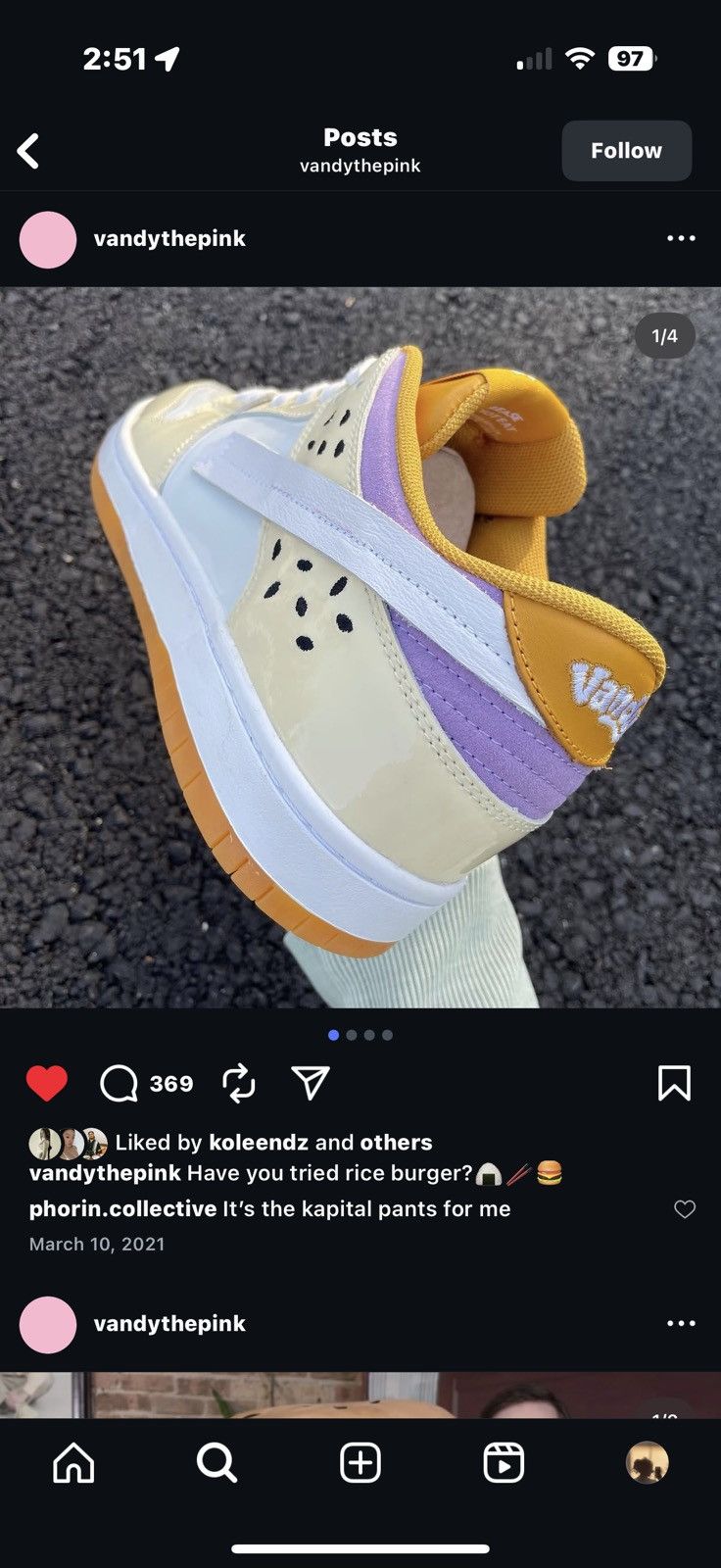 Vandy The Pink Vandy the pink rice burger sneakers Size US 6.5 / IT 36.5 - 1 Thumbnail