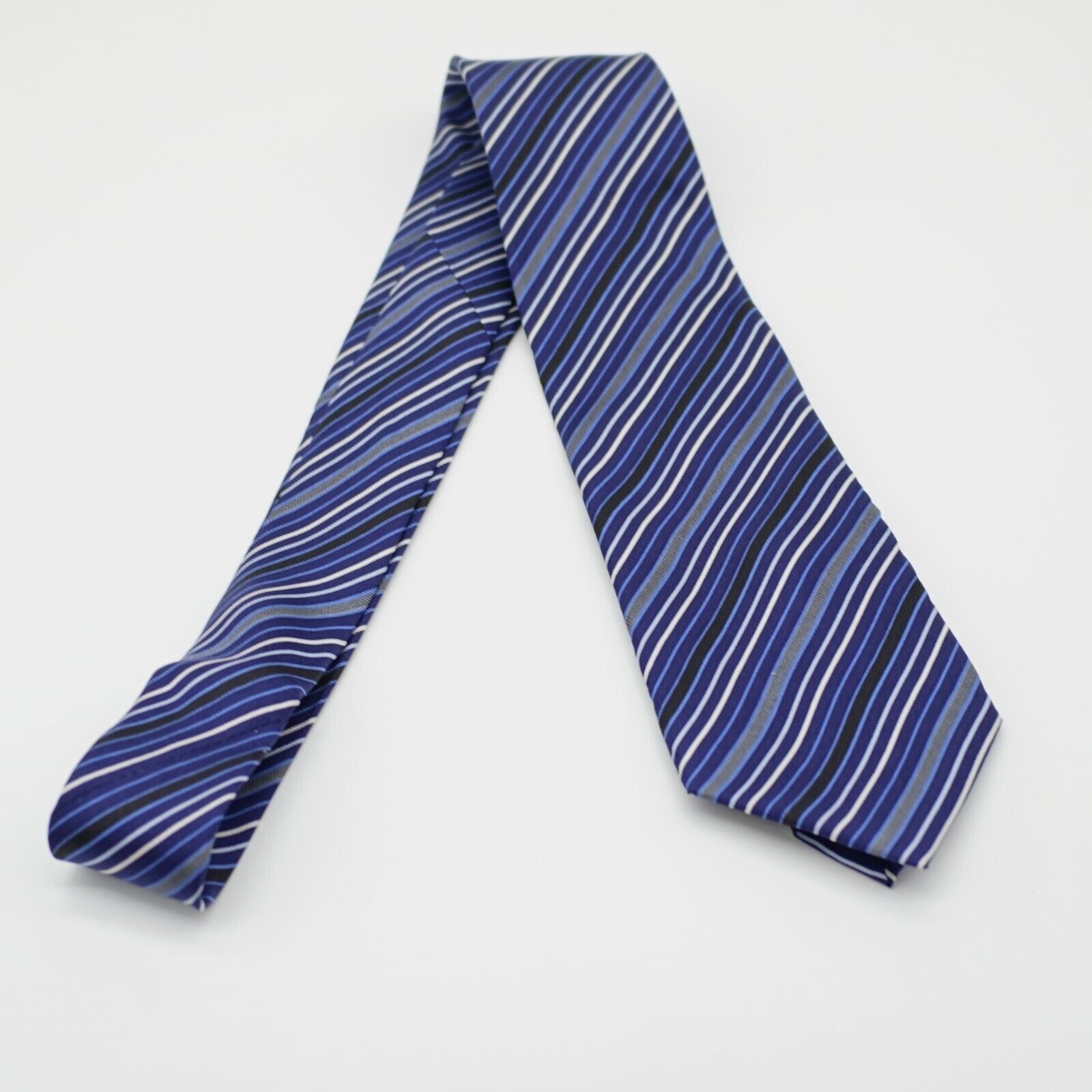 Dockers Dockers Striped Blue Boys Stain Resistant Silk Tie Size ONE SIZE - 7 Thumbnail