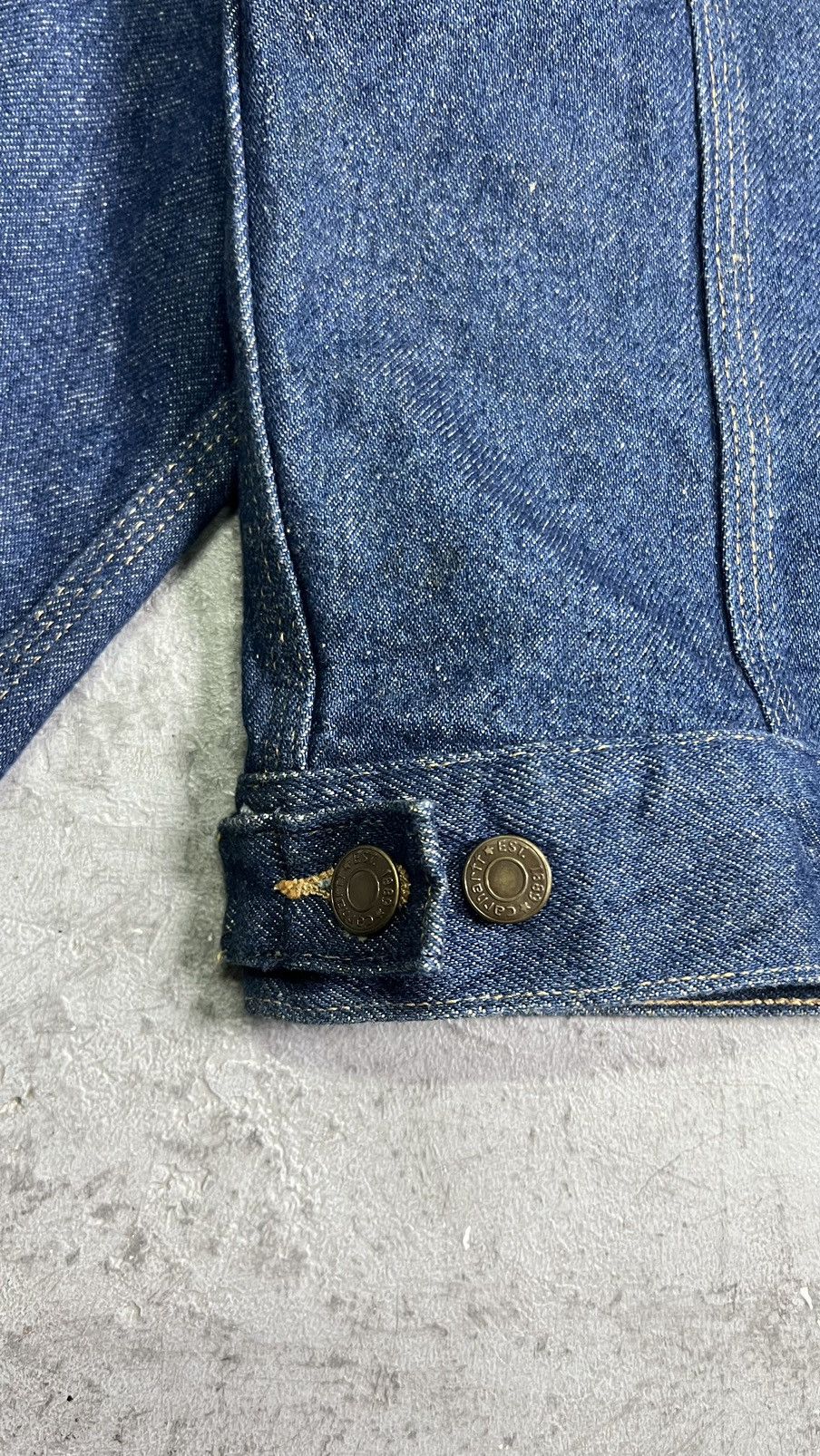 Carhartt × Vintage Vintage 1993 Carhartt Denim Jacket Size US L / EU 52-54 / 3 - 9 Thumbnail
