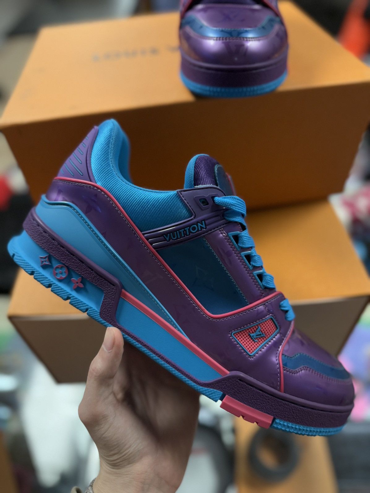 Louis Vuitton Louis Vuitton Virgil Abloh Trainer Colorful Size 9LV/10US Size US 10 / EU 43 - 6 Thumbnail