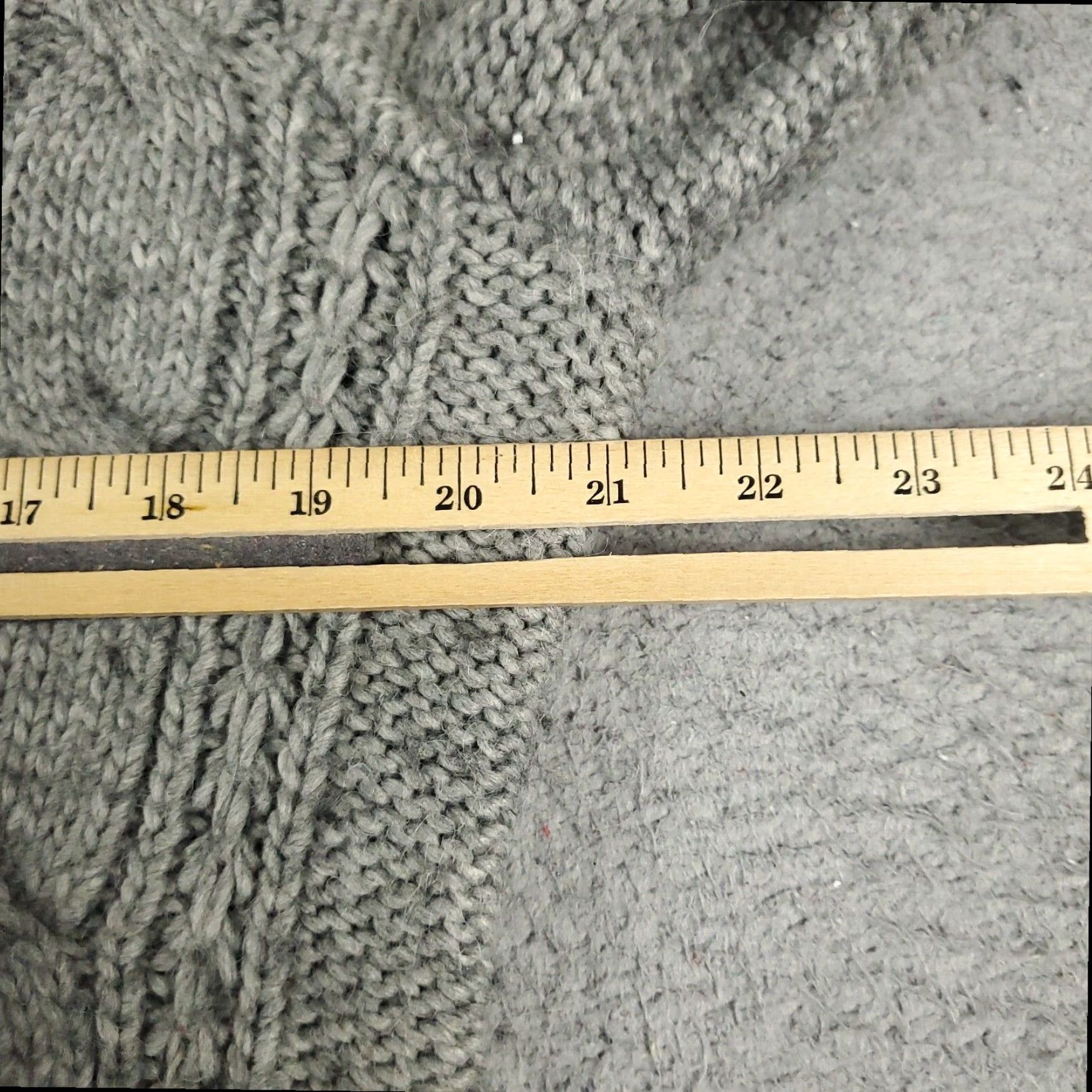 Abercrombie & Fitch Abercrombie Fitch Womens Medium Gray Cable Knit Sweater Size M / US 6-8 / IT 42-44 - 7 Thumbnail
