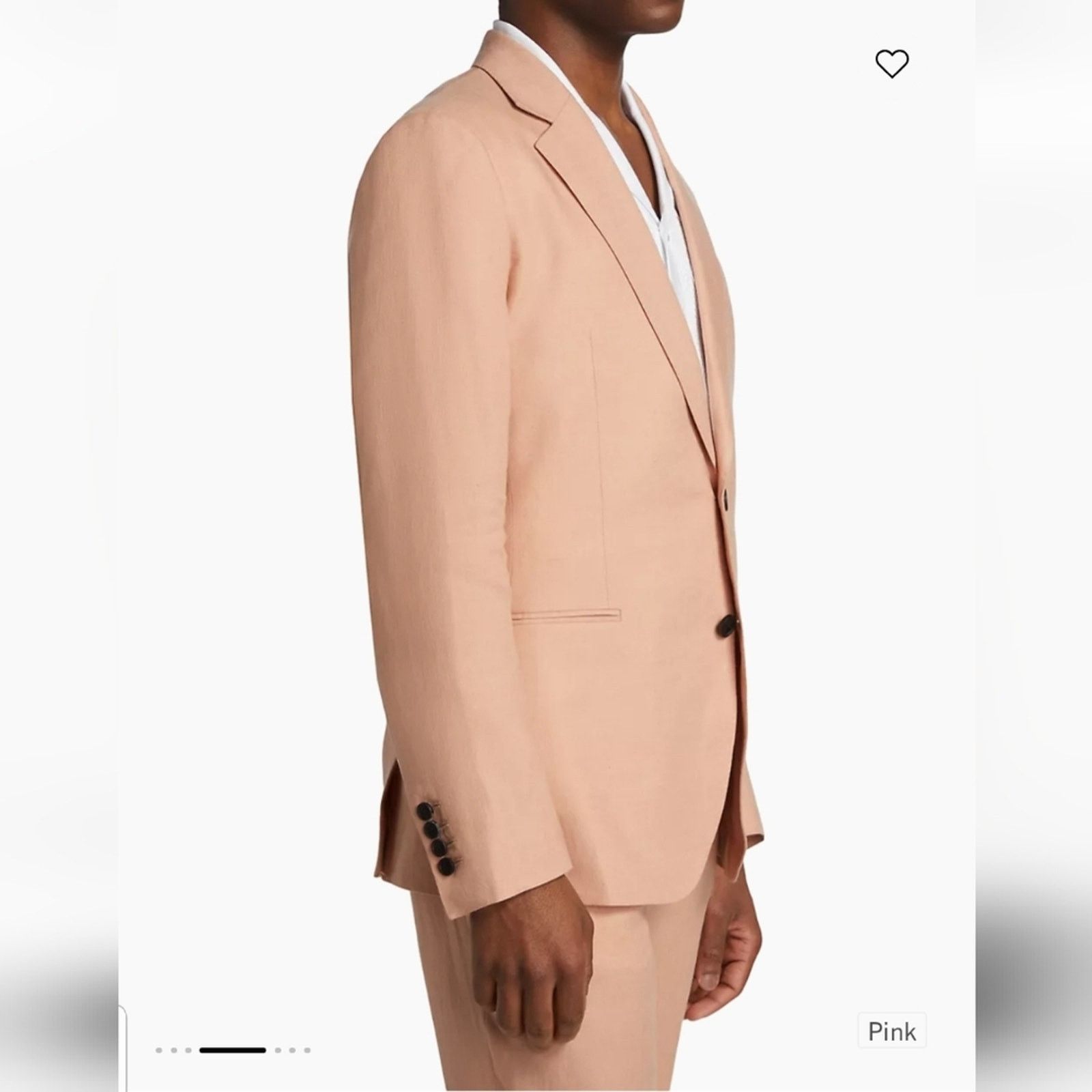Reiss Reiss Kin B Linen Two-Button Blazer, Size 40, RP $515.00 Size 40R - 4 Thumbnail