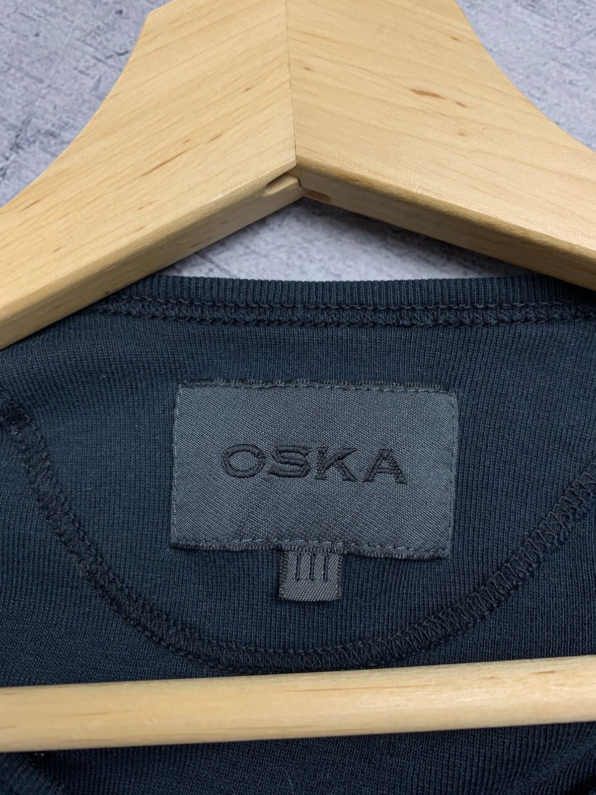 OSKA Designer Oska Black Regular Long Sleeve T-Shirt Size 3 Y2K Size S / US 4 / IT 40 - 4 Thumbnail