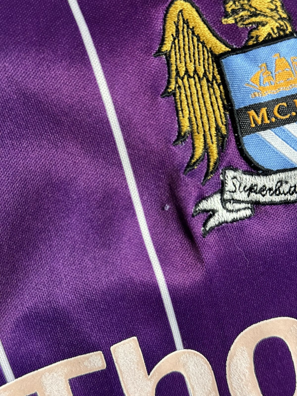 Le Coq Sportif Manchester City 07/08 Away Football Soccer Jersey T-Shirt Size US M / EU 48-50 / 2 - 6 Thumbnail