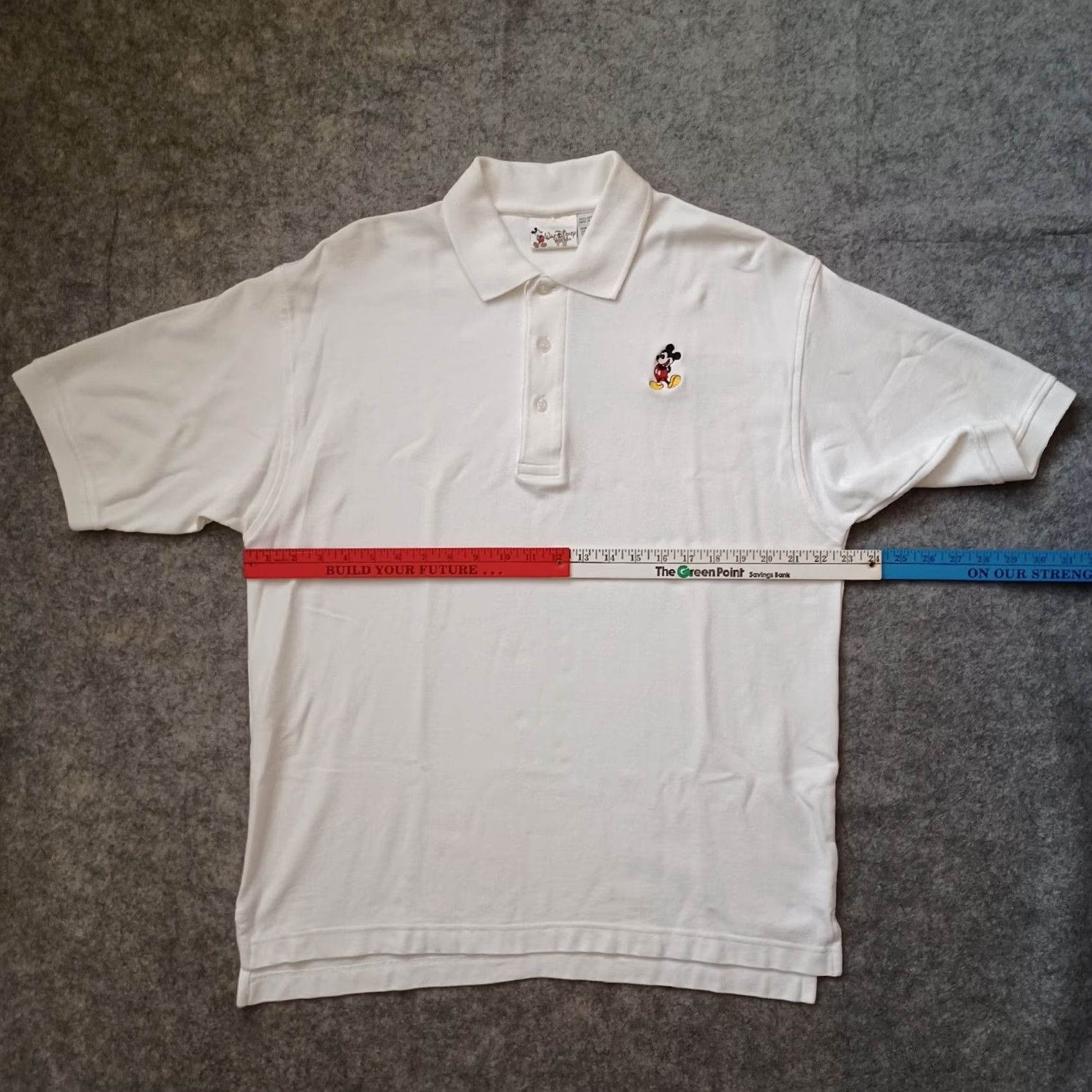 Disney VINTAGE Walt Disney World Shirt Men L White Polo Mickey Mouse Logo Embroidered Size US L / EU 52-54 / 3 - 4 Thumbnail