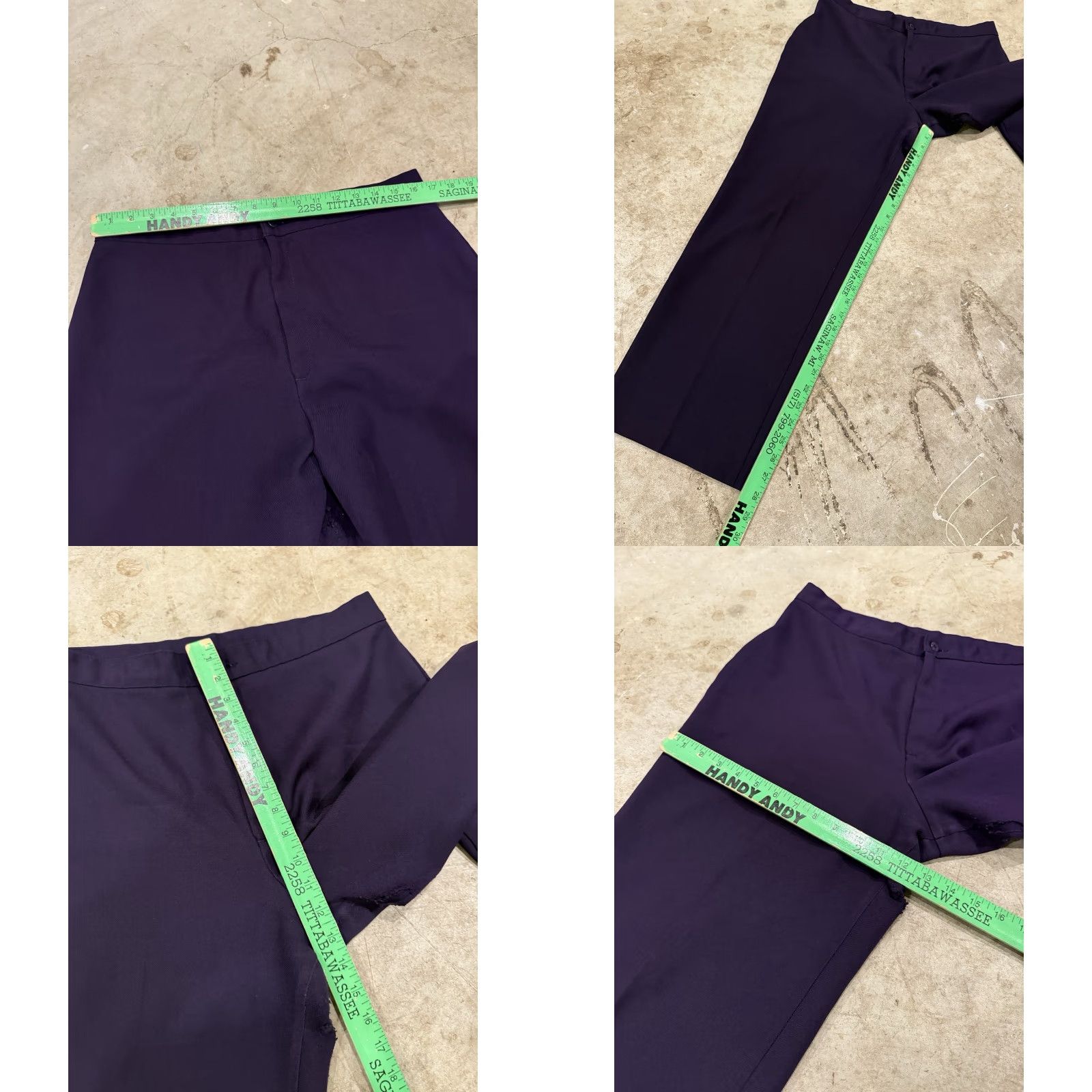 Levi's VINTAGE Levi's 70s Pants Purple Mens 34x28 Bootcut Regular Inseam 28 Black Tab Sta Prest Levi Strauss Men’s Pants Size US 34 / EU 50 - 8 Thumbnail