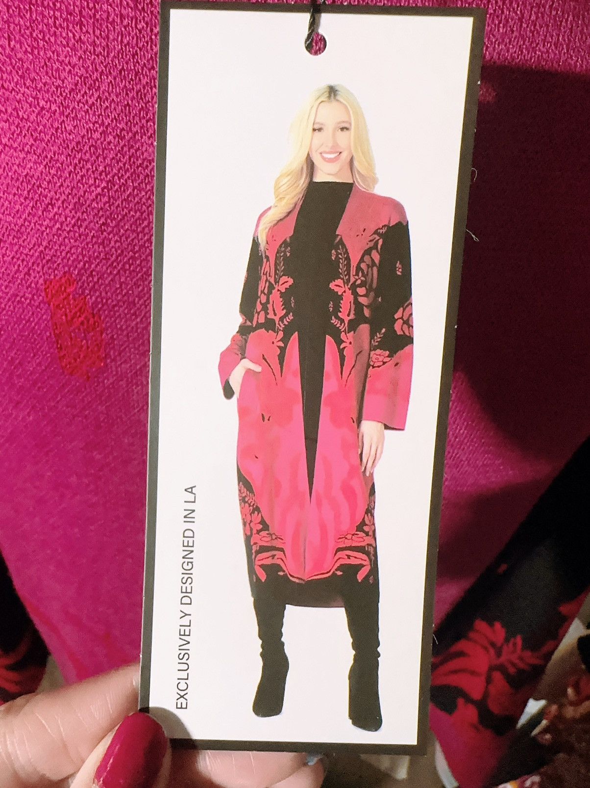 Max Mara Maxsport BLACK RED FUSCHIA overall jacket sweater cardigan Grailed