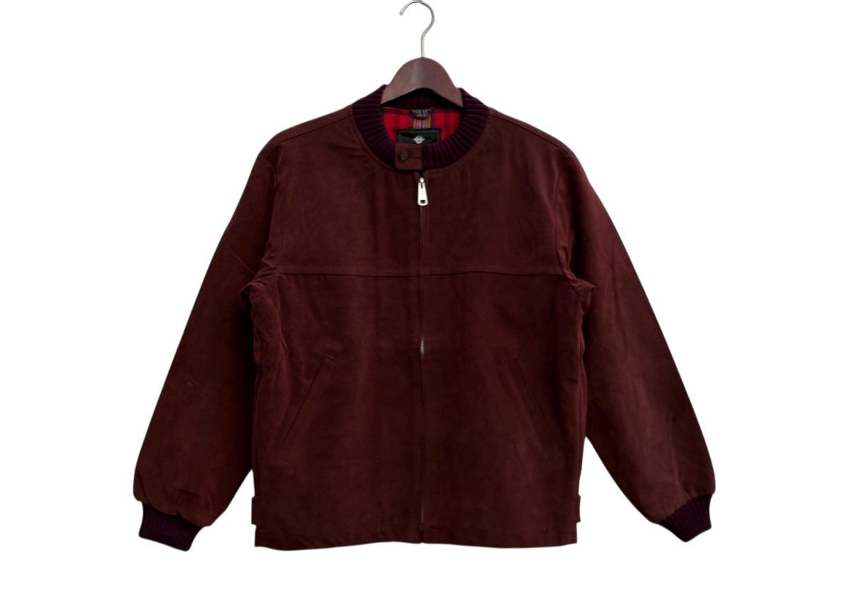 Japanese Brand Setalon Japan Suede Leather Jacket Tartan Lining Size US M / EU 48-50 / 2 - 1 Thumbnail