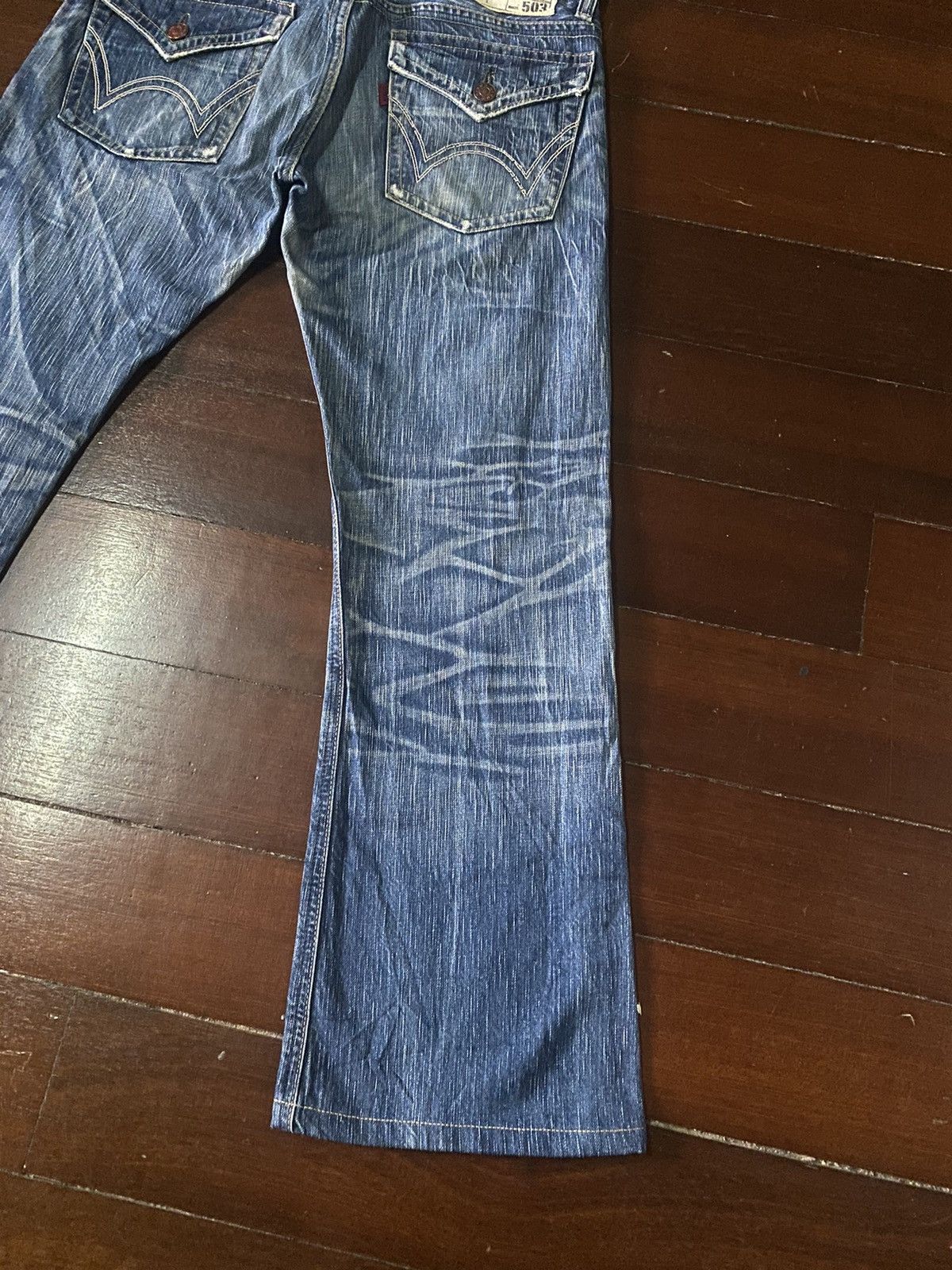 If Six Was Nine EDWIN 503 BLUE TRIP FLARE BOOTCUT DENIM Size US 36 / EU 52 - 18 Thumbnail