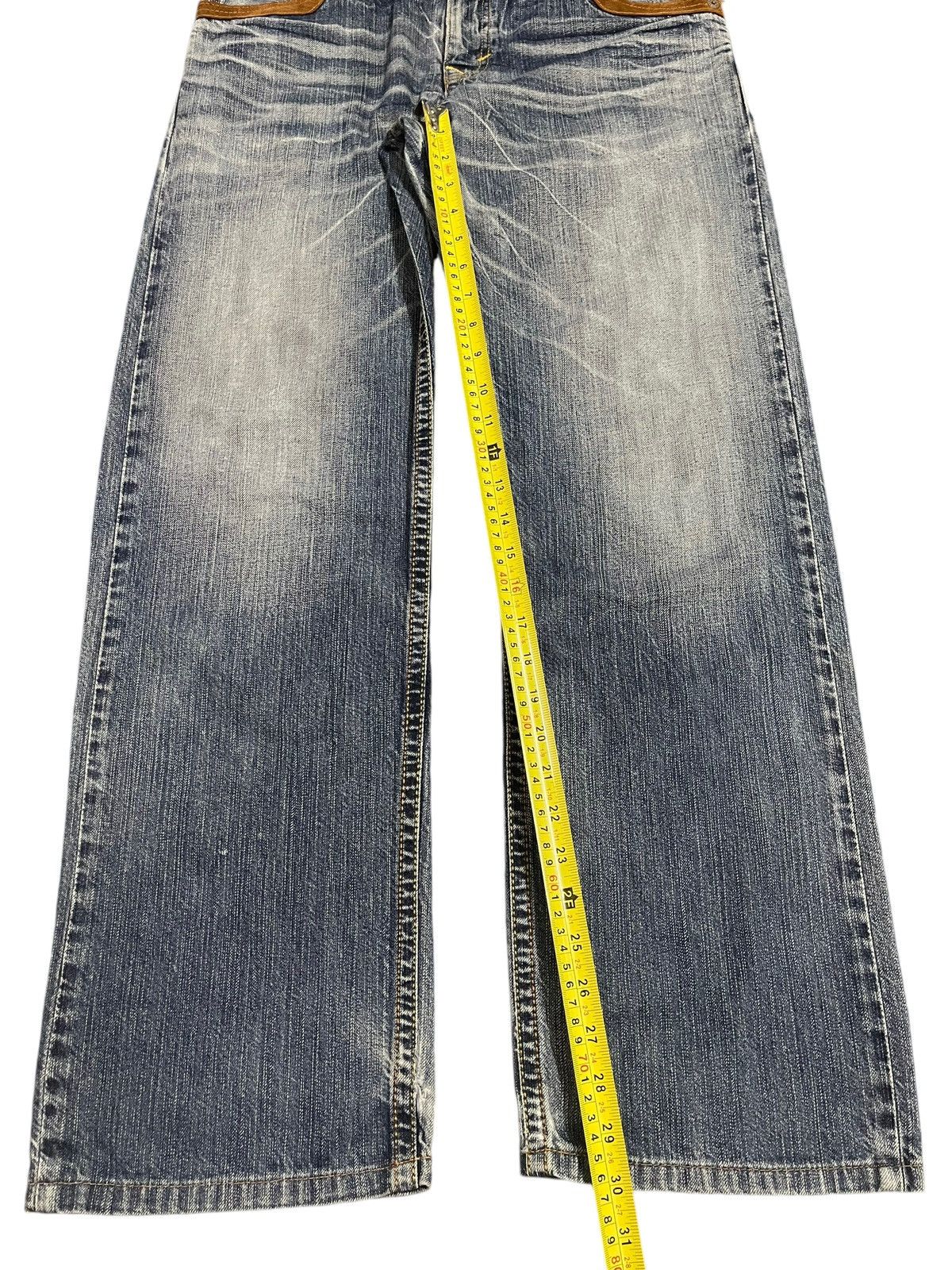 Edwin Edwin XV Exclusive Vintage Blue Bleached Style Loose Jeans Size US 32 / EU 48 - 13 Thumbnail