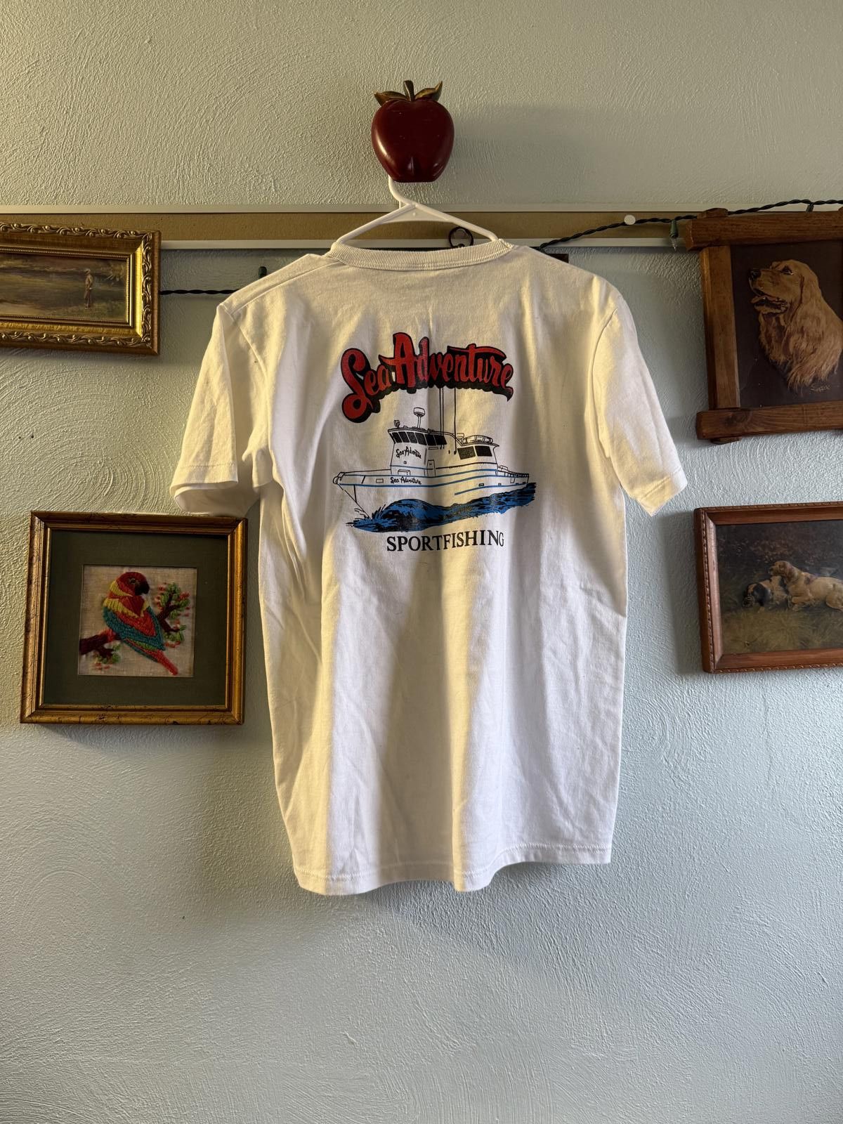 Russell Athletic Vintage Made in USA Russell Athletic Tee Sea Adventure Back Size US M / EU 48-50 / 2 - 1 Thumbnail