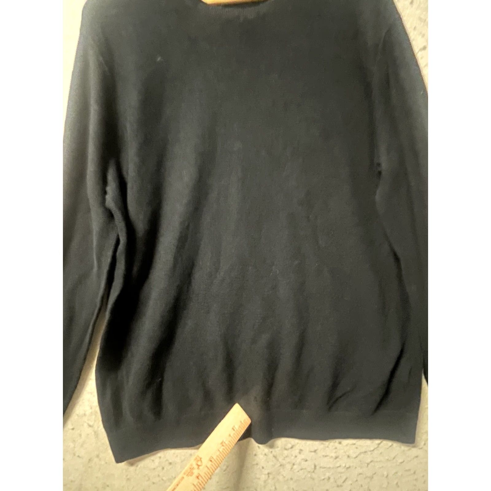 Abercrombie & Fitch Abercrombie & Fitch Sweater Men 2XL Crew Neck Black Pima Cotton Ribbed Knit Pullover Long Sleeve Size US XXL / EU 58 / 5 - 7 Thumbnail