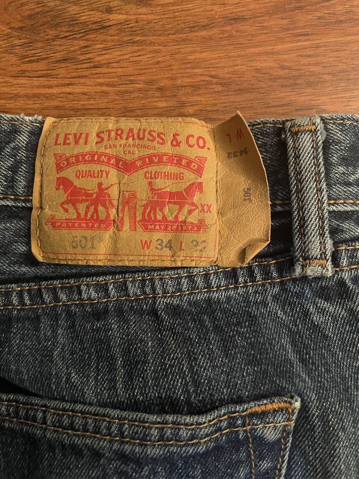 Levi's Vintage Levis 501/XX button fly Size US 34 / EU 50 - 3 Thumbnail