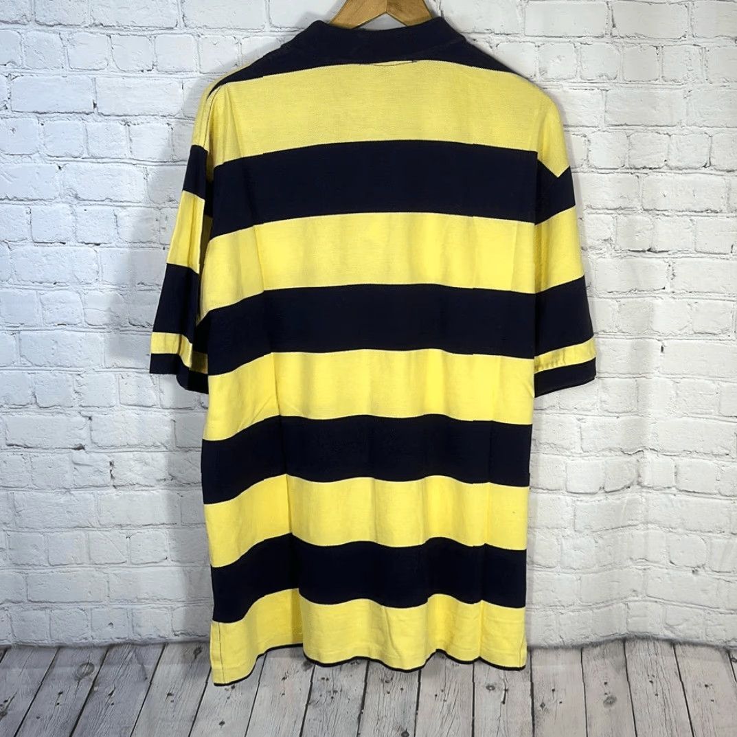 Polo Ralph Lauren VINTAGE Polo Ralph Lauren Polo Shirt XL Striped Black Yellow 100% Cotton Men XL Polo Shirt 100% Cotton Size US XL / EU 56 / 4 - 3 Thumbnail