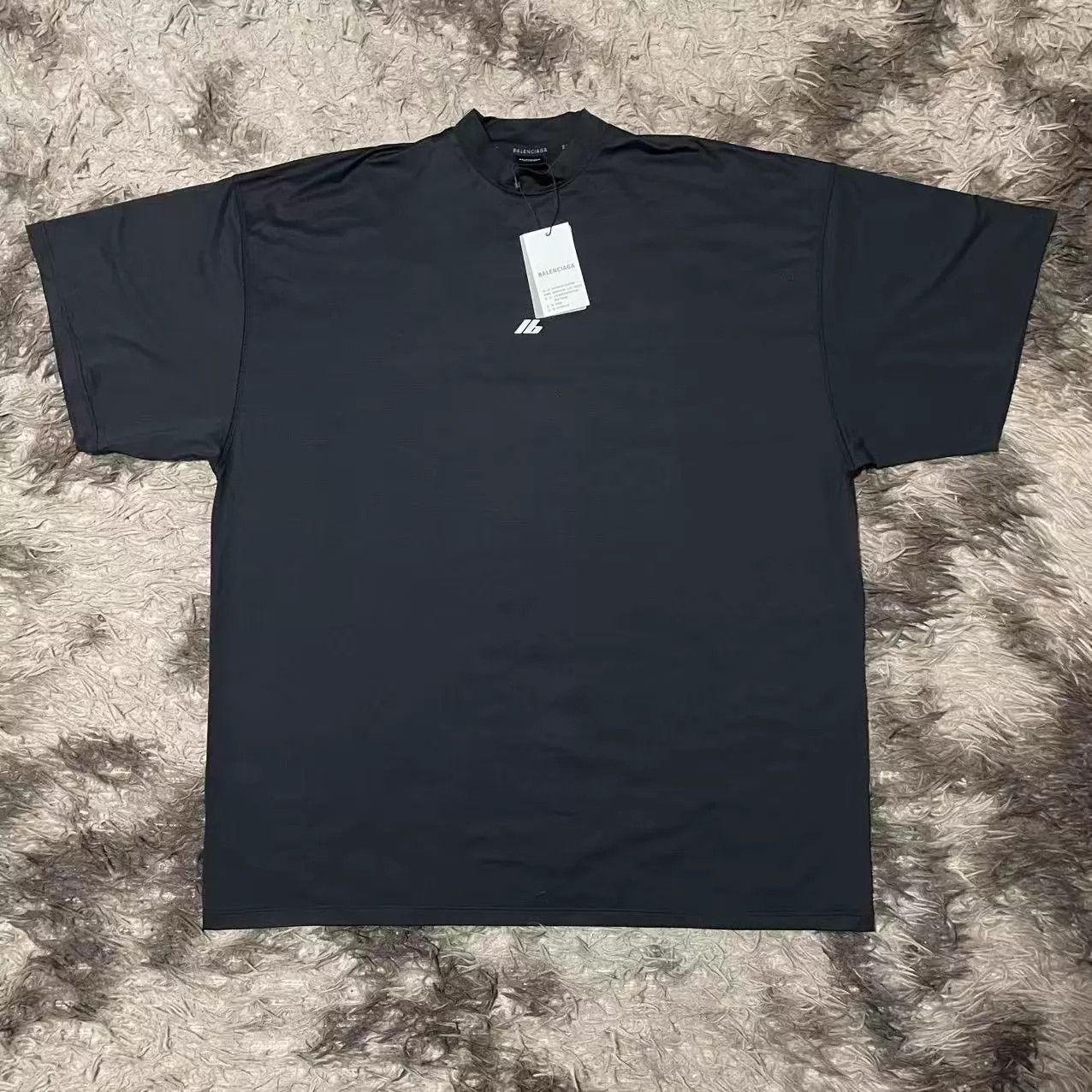 Balenciaga Balenciaga 3M Reflective Logo Black Mesh Short Tee Size US S / EU 44-46 / 1 - 1 Thumbnail