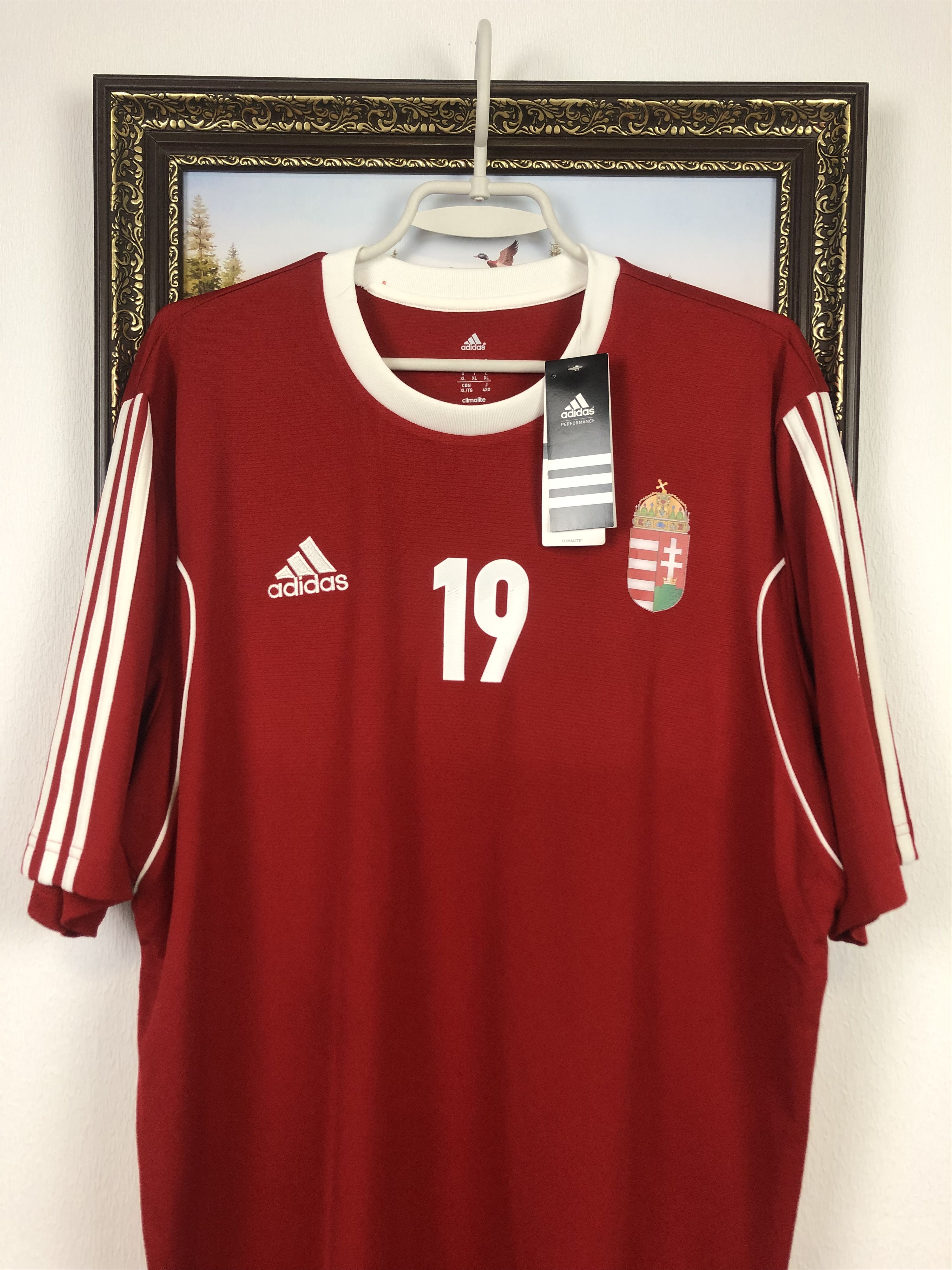 Adidas Hungary football shirt 2012 #19 Koltai Jersey New Rare Size US XL / EU 56 / 4 - 4 Thumbnail