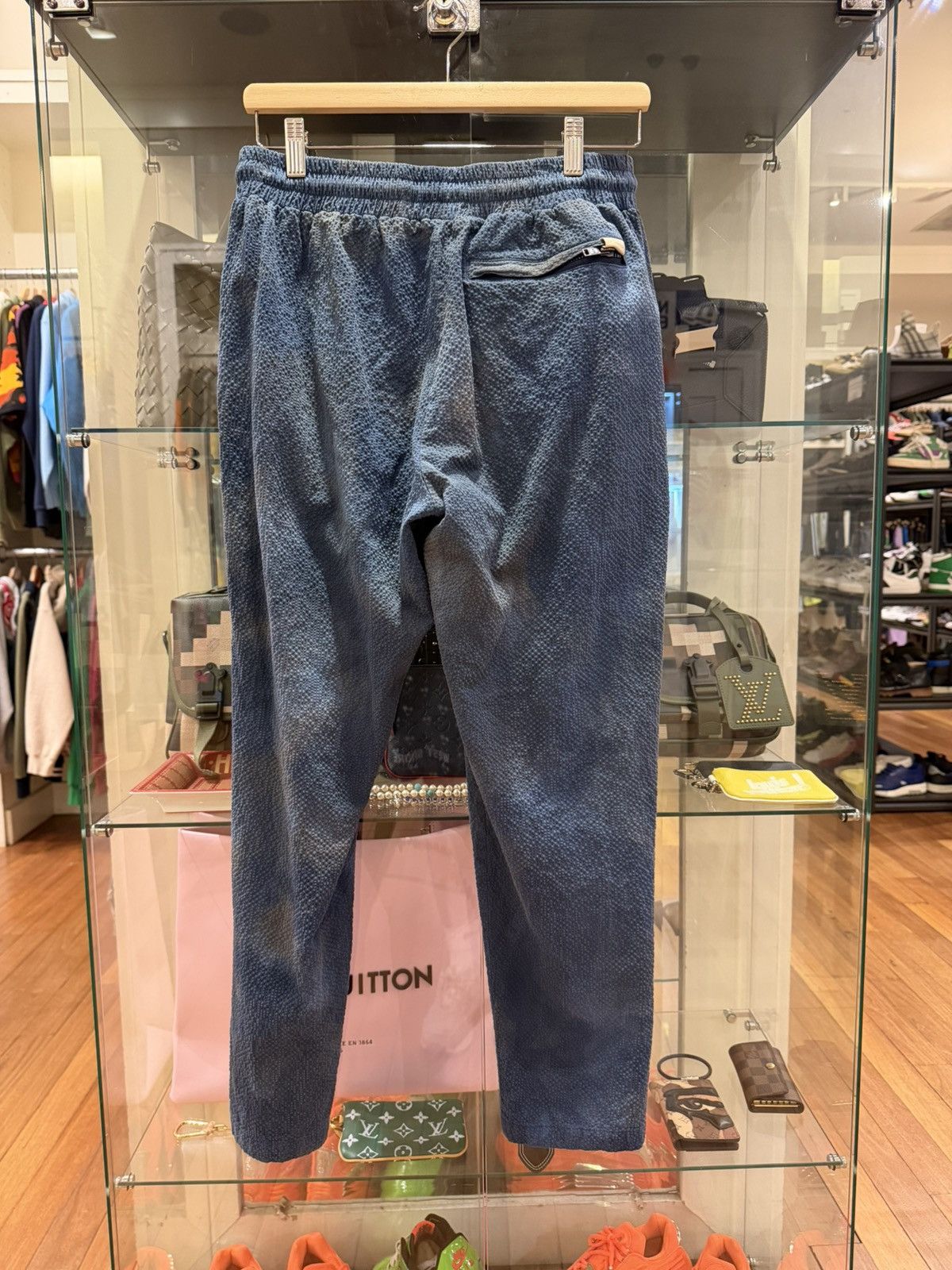 Aime Leon Dore Aime Leon Dore Textured Lounge Pants - Faded Blue Size US 30 / EU 46 - 2 Thumbnail