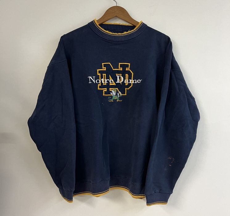 Notre dame best sale embroidered sweatshirt