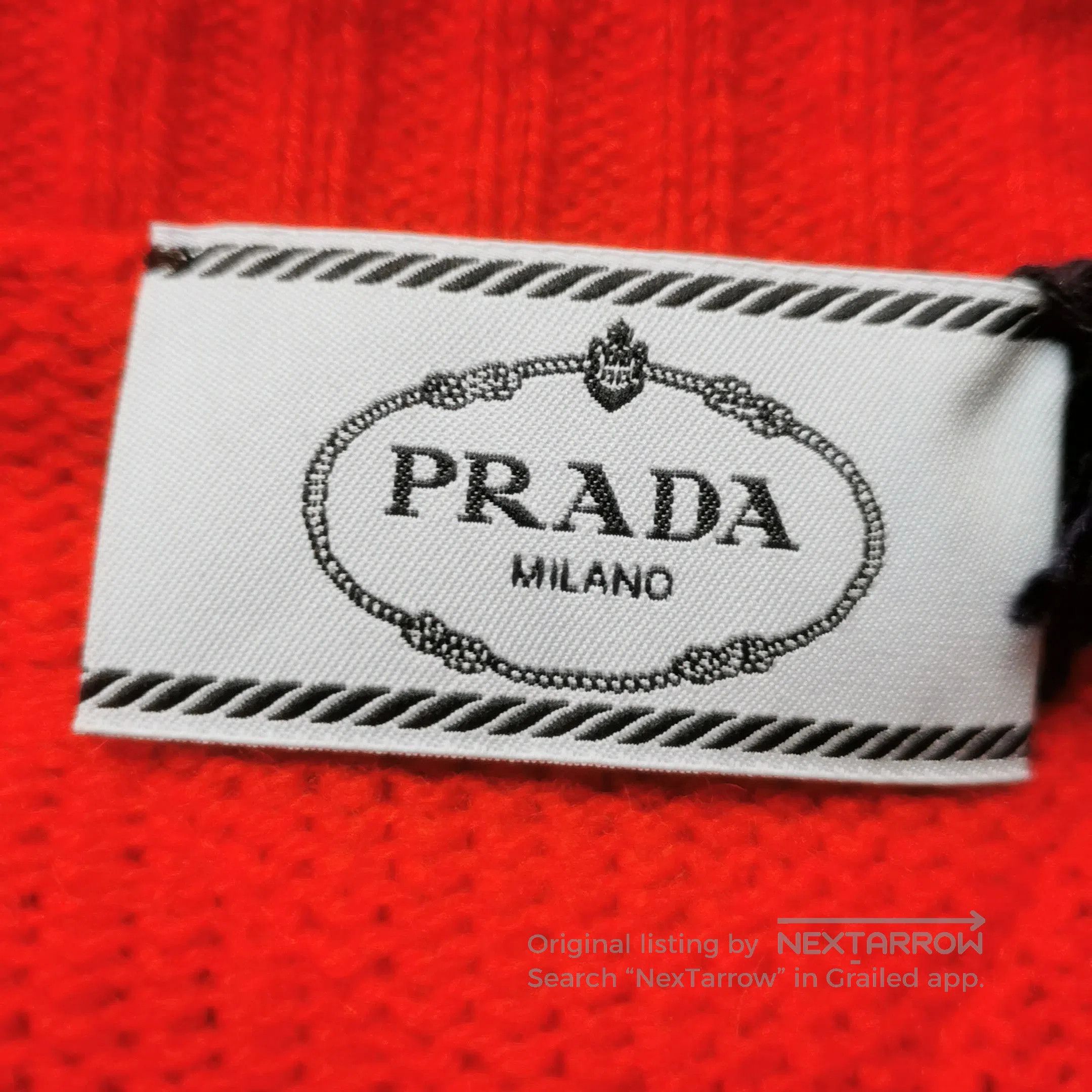 Prada Prada Red Wool Pleated Long Sleeve Dress . Size M / US 6-8 / IT 42-44 - 5 Thumbnail