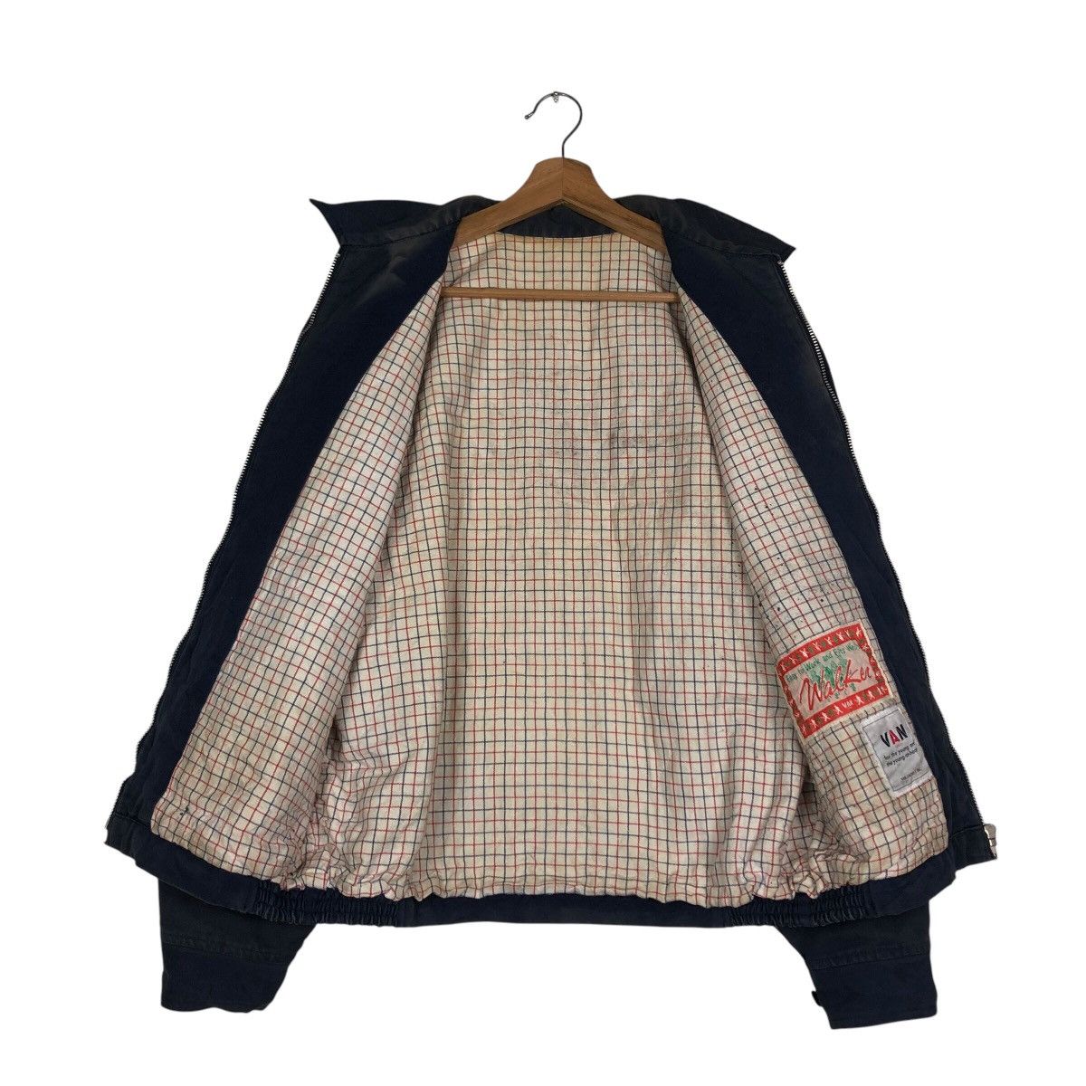 Japanese Brand 📌Vintage Bomber Jacket Van Jac Big Logo Spell Out Size US L / EU 52-54 / 3 - 14 Thumbnail