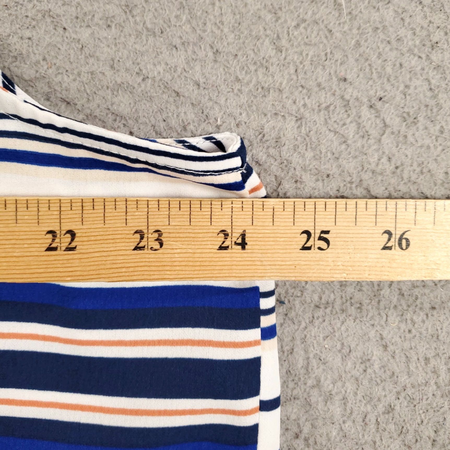 Liz Claiborne Liz Claiborne Tank Top Womens XXL White Blue Orange Striped Tie Front 2XL Size XXL / US 16-18 / IT 52-54 - 4 Thumbnail