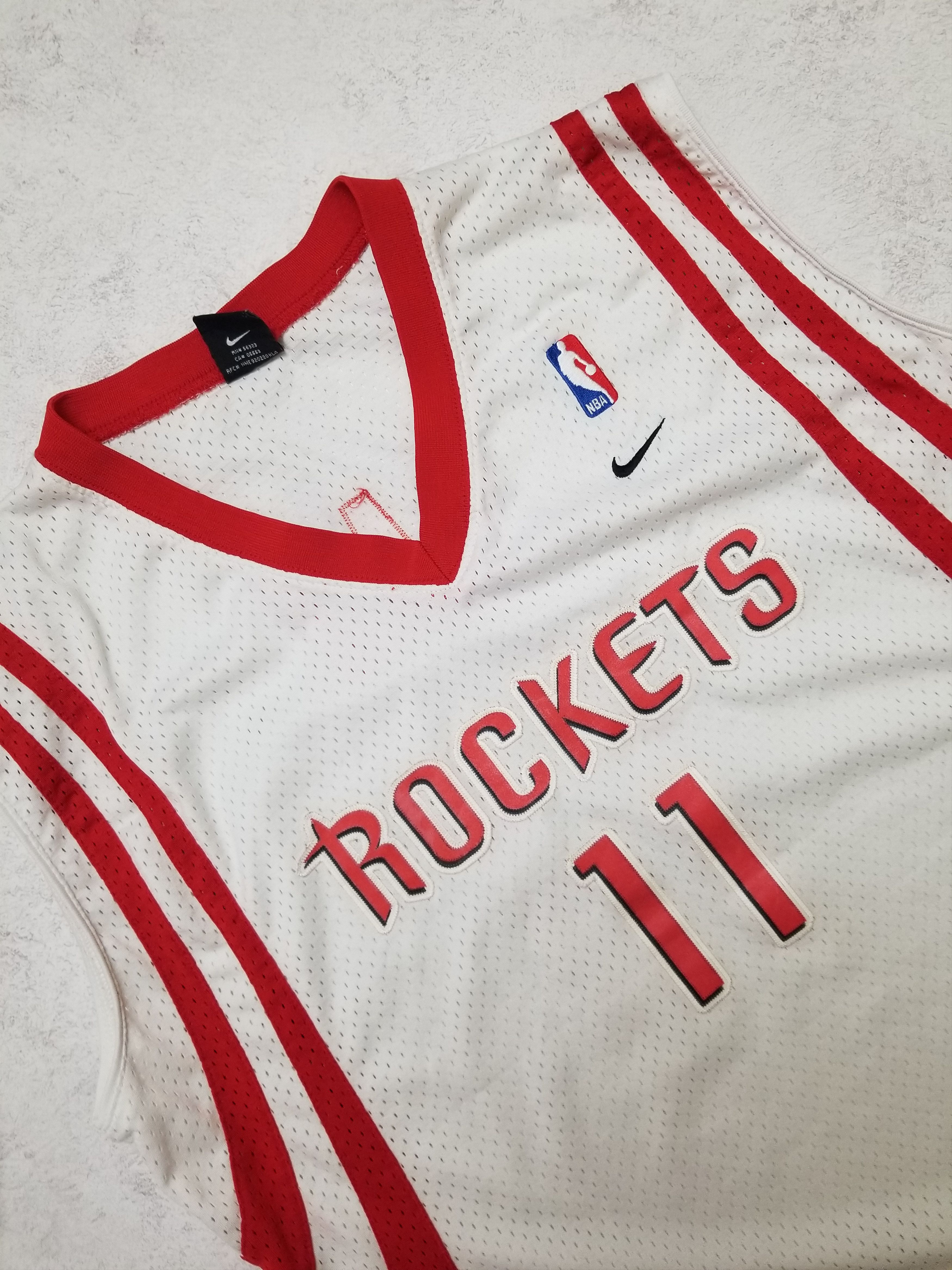 Nike Vintage Houston Rockets Yao Ming 11 White Swingman Jersey Size US XL / EU 56 / 4 - 21 Thumbnail