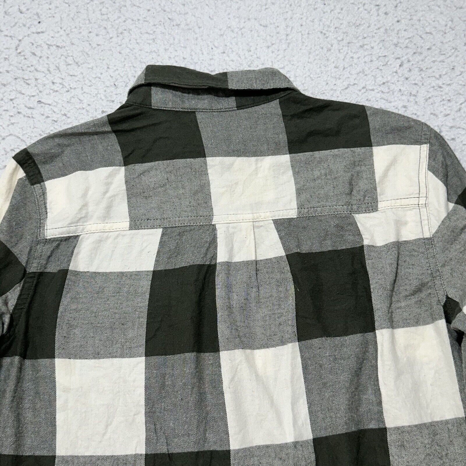 Old Navy Old Navy Petite Small Green White Plaid Button Down Shirt Size S / US 4 / IT 40 - 11 Thumbnail