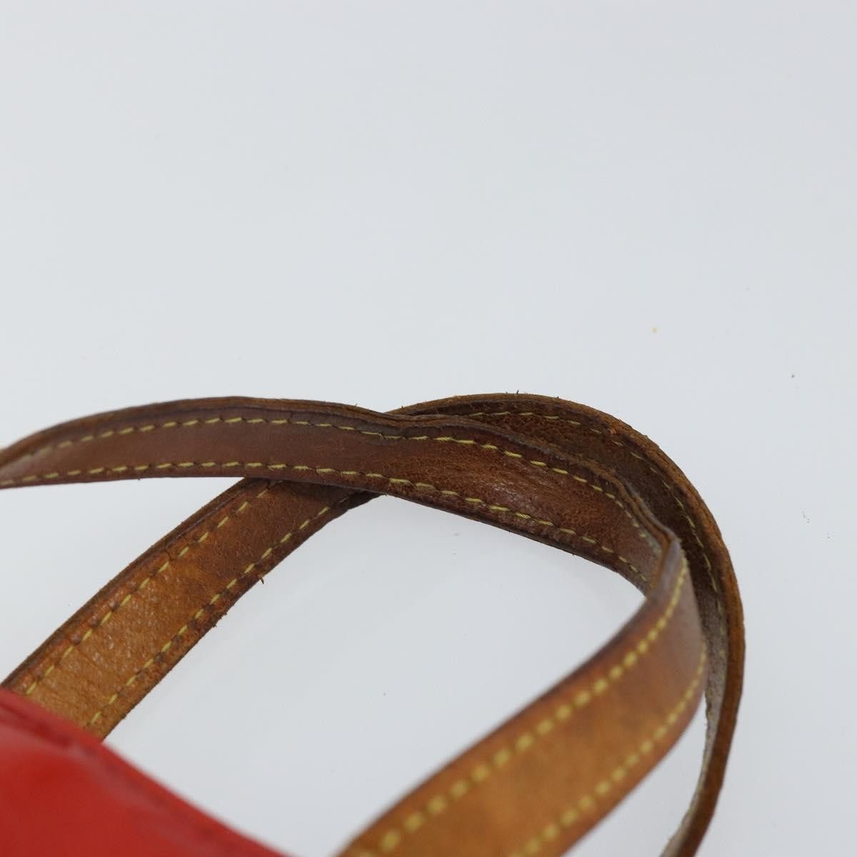 Louis Vuitton LOUIS VUITTON Monogram Vernis Reade PM Hand Bag Red Rouge Size ONE SIZE - 8 Thumbnail