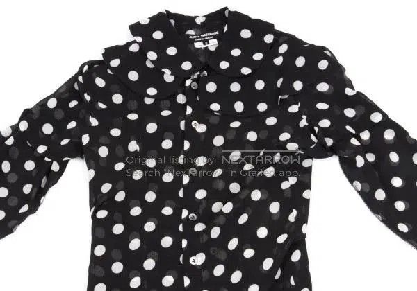 Comme des Garcons COMME des GARCONS Polka Dot Shirt Top. Size US S / EU 44-46 / 1 - 7 Thumbnail