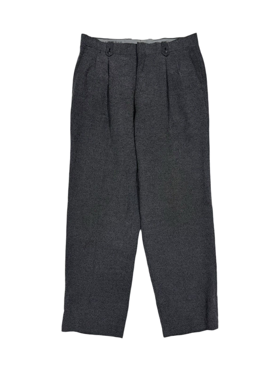 Kansai Yamamoto Vtg🔥90’s Kansai Man Casual Salt & Pepper Pants Size US 34 / EU 50 - 1 Thumbnail