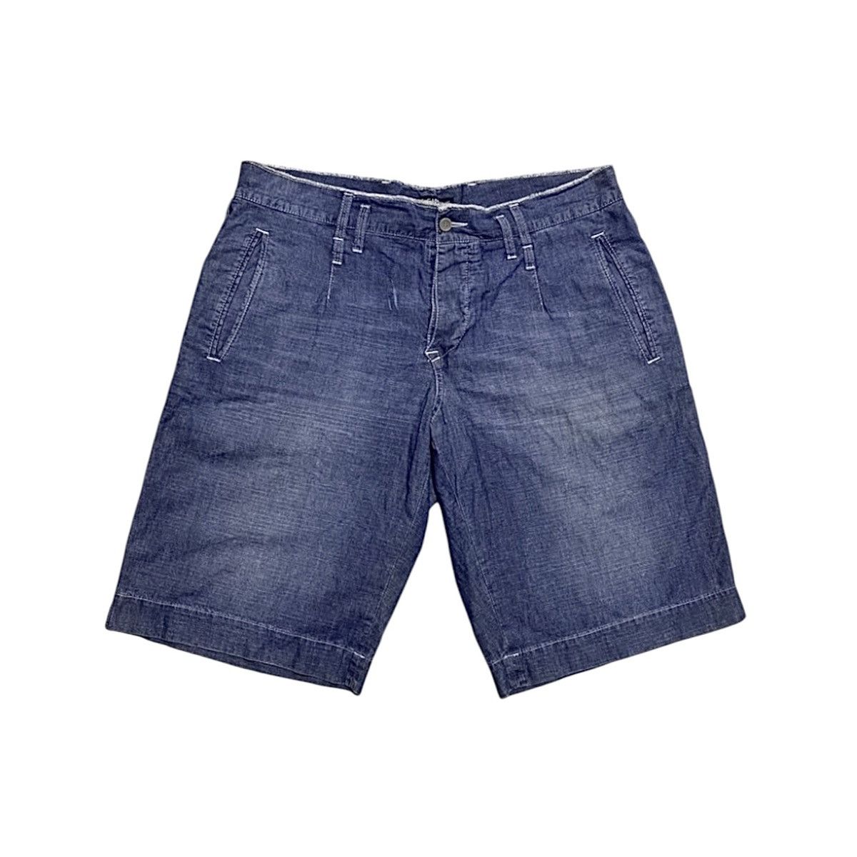 Dolce & Gabbana Dolce & Gabbana Washed Blue Distressed Jeans Shorts Size US 34 / EU 50 - 1 Thumbnail