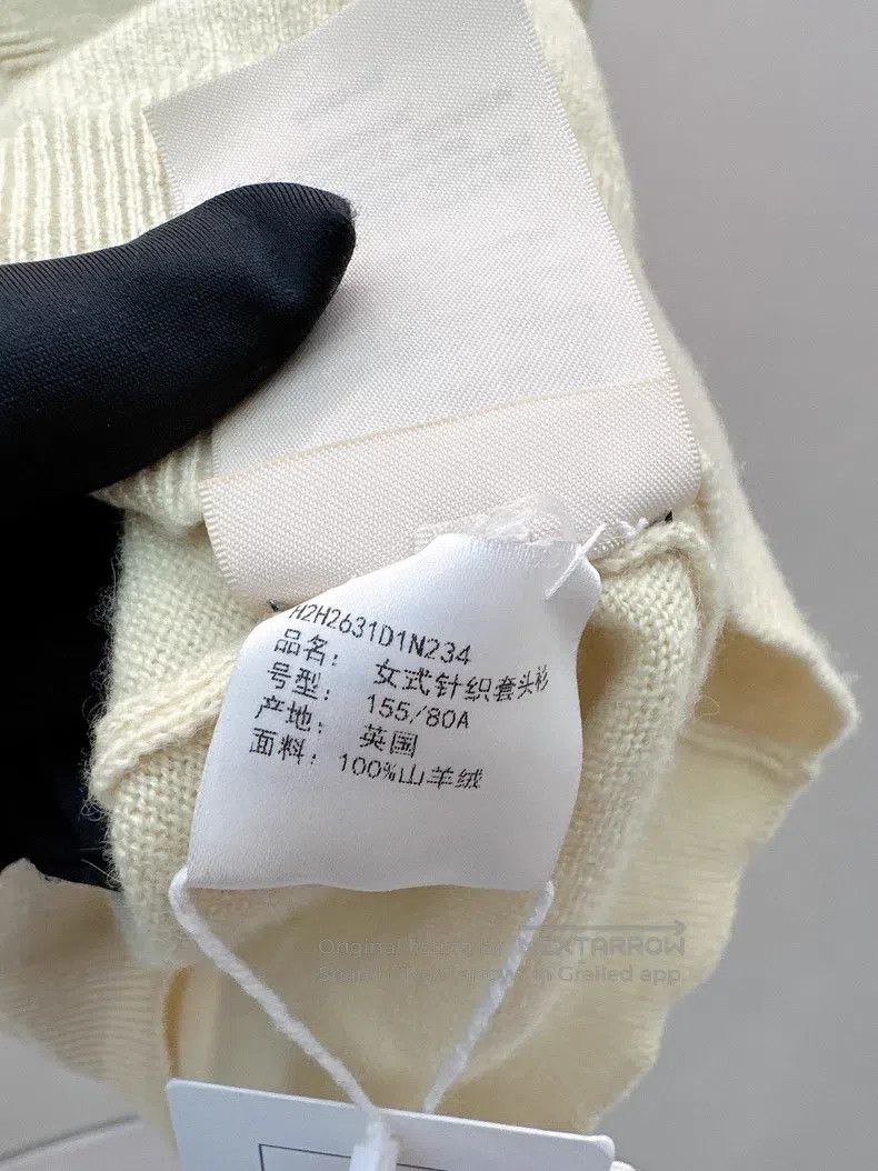 Hermes Hermes Light yellow patterned sweater Size XXS / US 00 / IT 34 - 5 Thumbnail