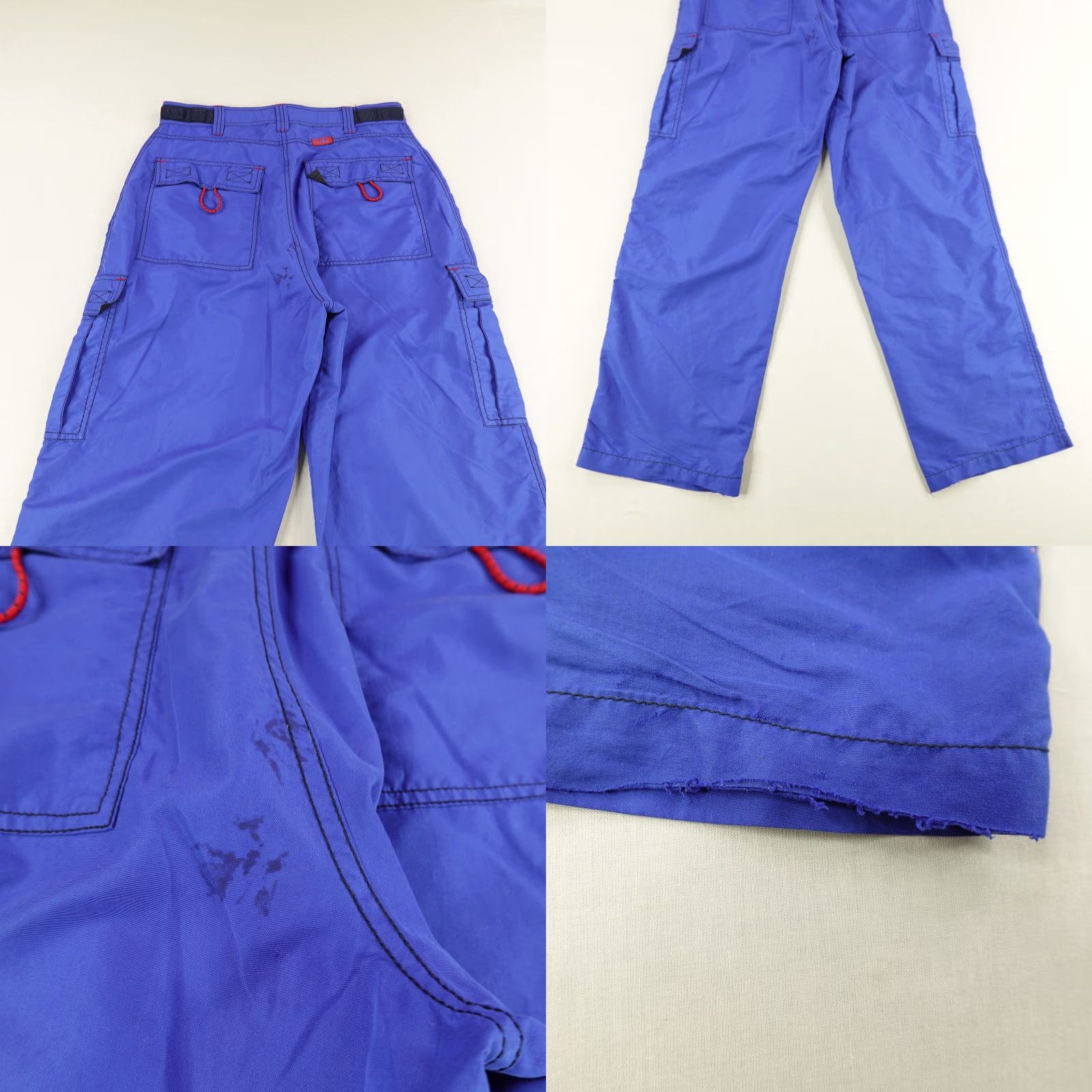 Fubu Vintage FUBU Pants Mens Large Blue Cargo Baggy Windbreaker Sports Loose Y2K 90s Size US 33 - 8 Thumbnail