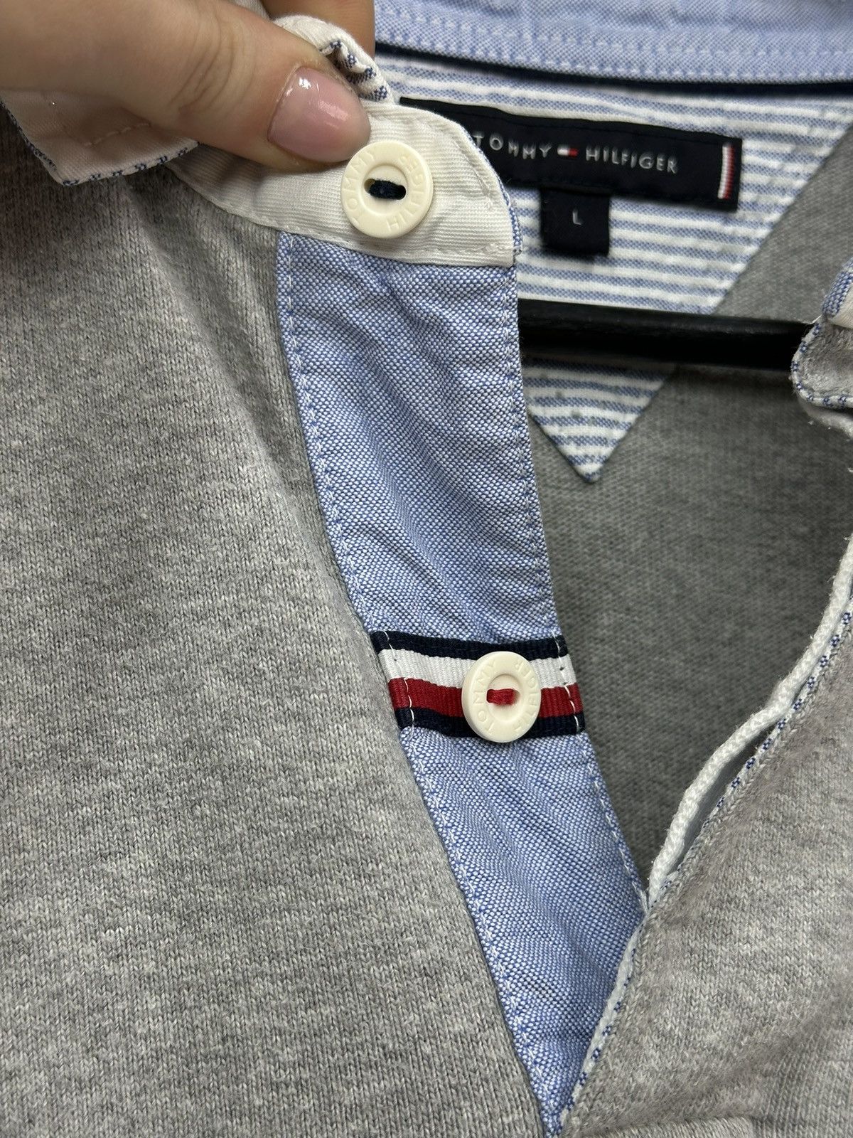 Tommy Hilfiger Vintage Regby Tommy Hilfiger Y2k Shirt Cotton Streetwear Size US L / EU 52-54 / 3 - 5 Thumbnail