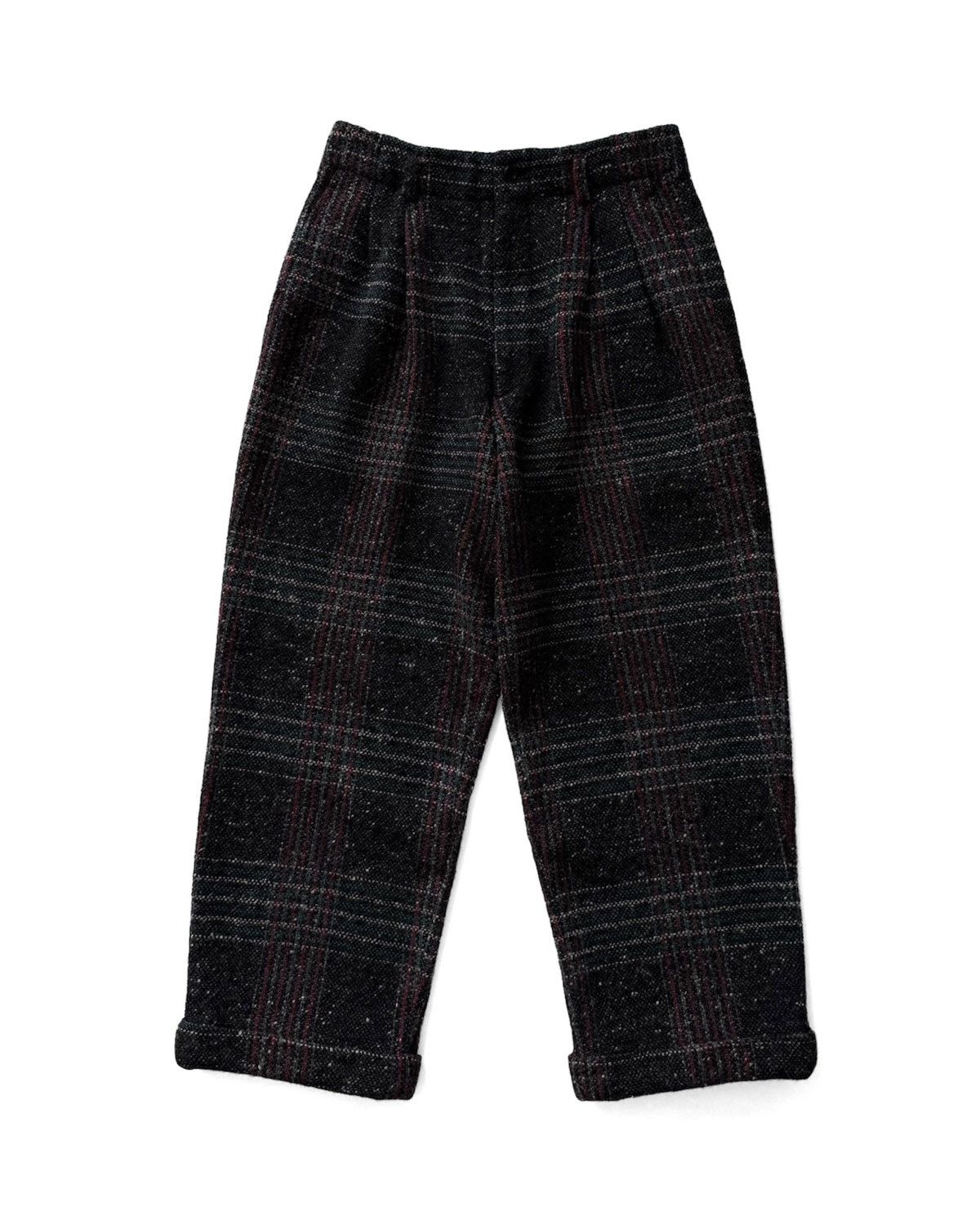 Comme des Garcons Homme 90s COMME des GARÇONS VINTAGE WOOL TWEED PLAID TROUSERS Size US 30 / EU 46 - 9 Thumbnail