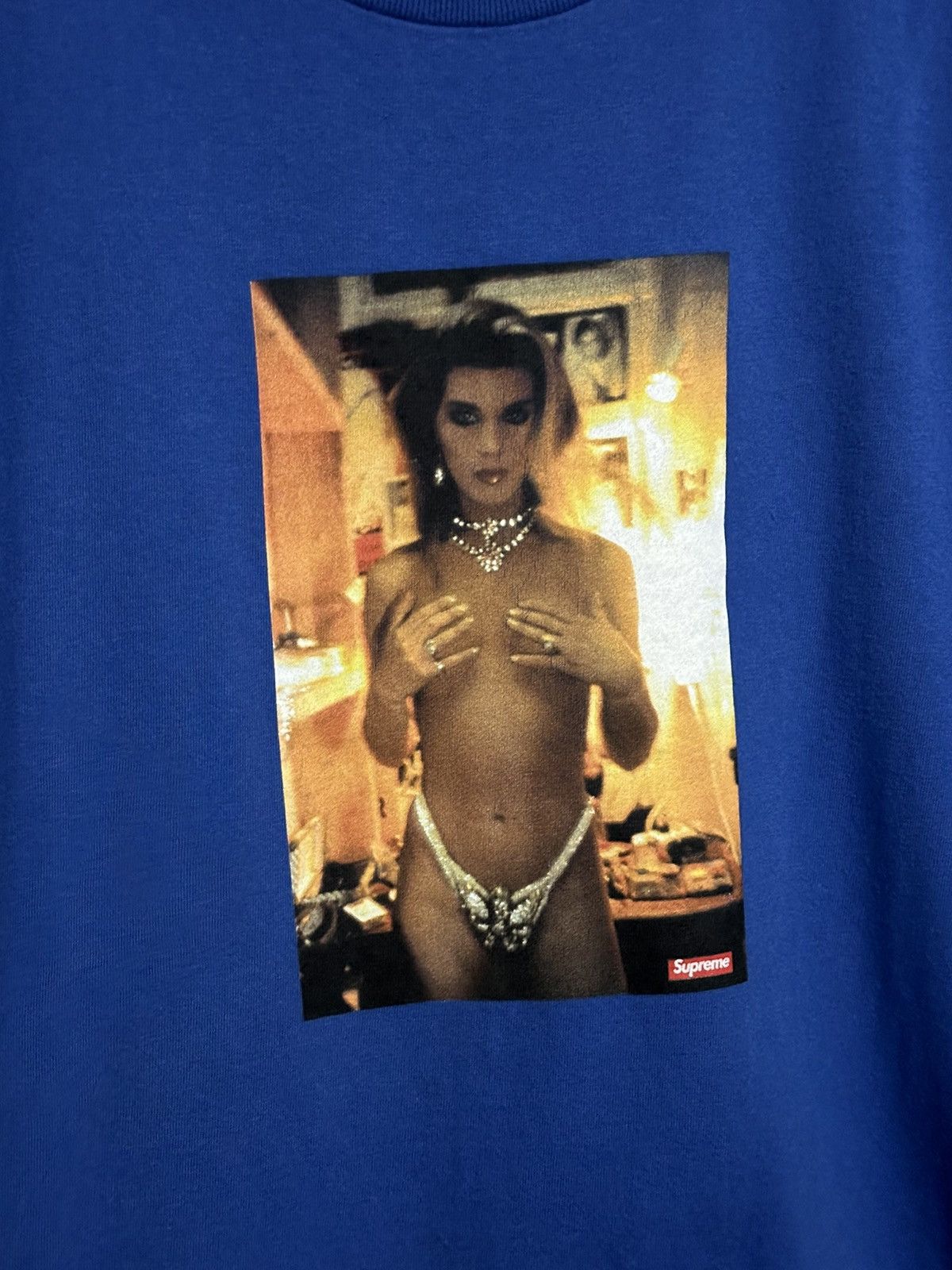 Supreme Supreme Nan Goldin Kim In Rhinestone Tee Size US XL / EU 56 / 4 - 2 Thumbnail