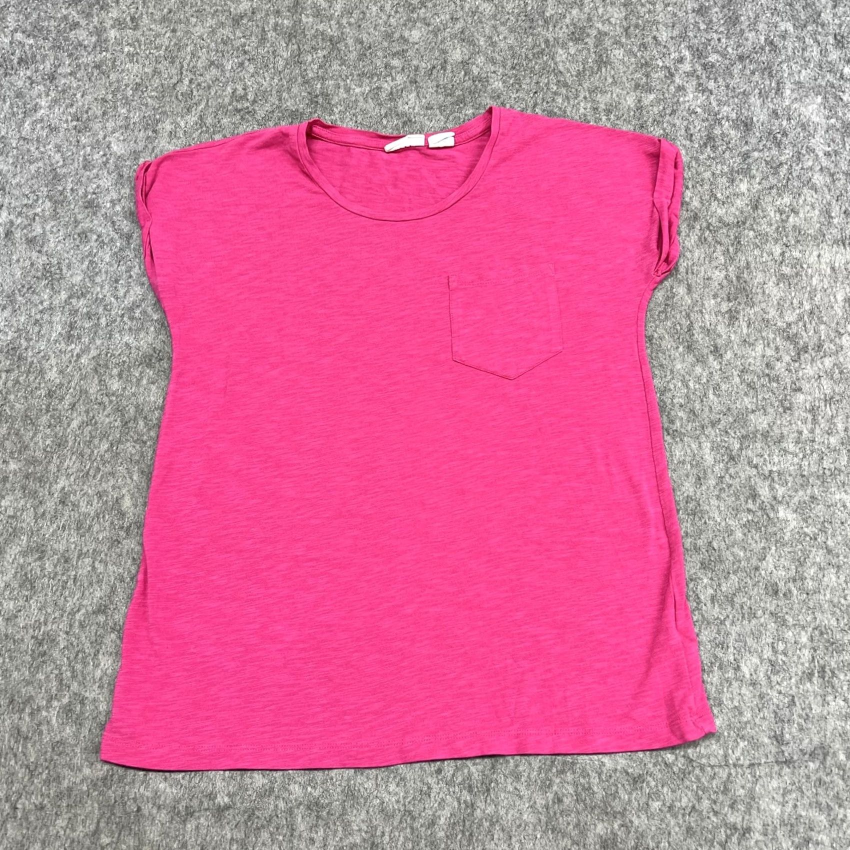 Pinko Sigrid Olsen Shirt Womens XS Pink Pocket Cap Sleeve Jersey Top Stretch Tee Size XS / US 0-2 / IT 36-38 - 2 Thumbnail